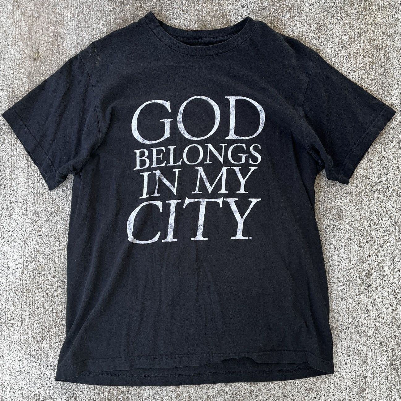 Vintage Vintage God Belong In My City T-Shirt L 90’s Y2K Size US L / EU 52-54 / 3 - 1 Thumbnail