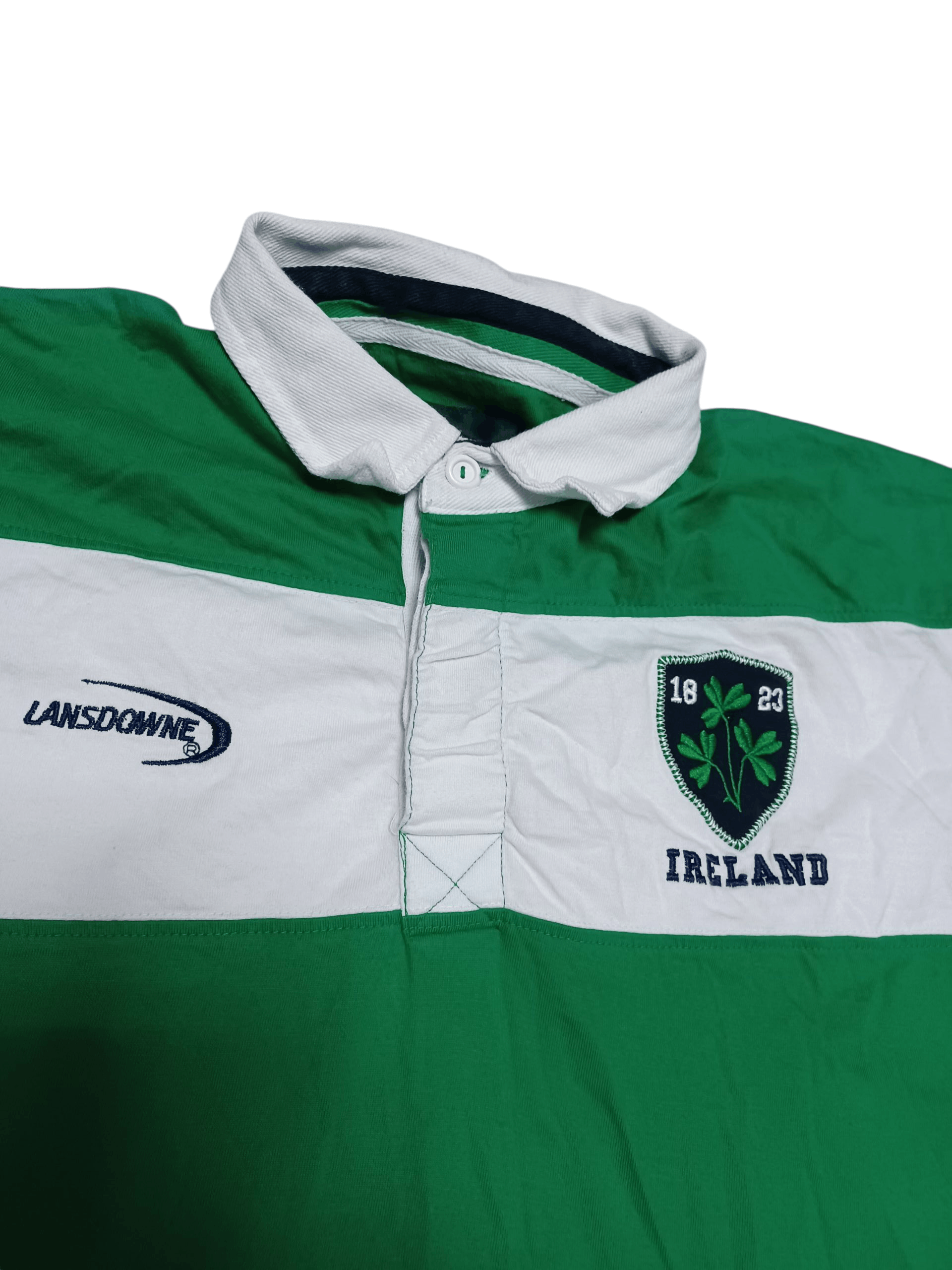 Other LANSDOWNE VINTAGE IRELAND RUGBY JERSEY POLO SHIRT Size US L / EU 52-54 / 3 - 2 Thumbnail