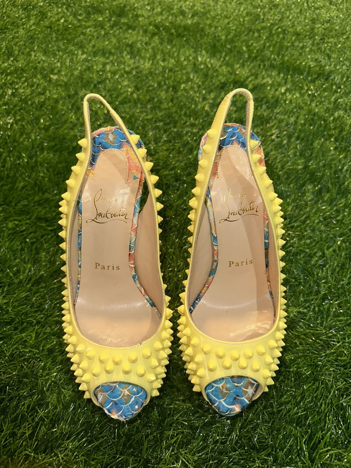 Christian Louboutin Christian Louboutin Lady Peeps 150 Spikes Size 36.5 Size US 6.5 / IT 36.5 - 3 Thumbnail