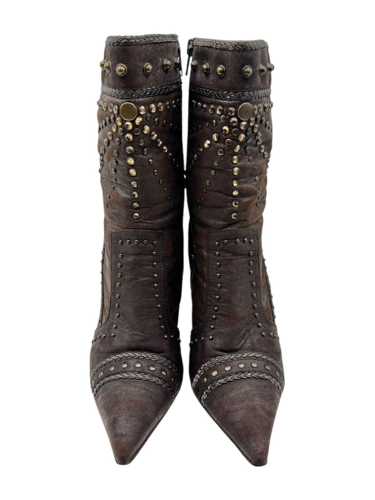 Cowboy Equipment Y2k El Dantes type leather brown heels Size 37 Size US 7 / IT 37 - 2 Thumbnail