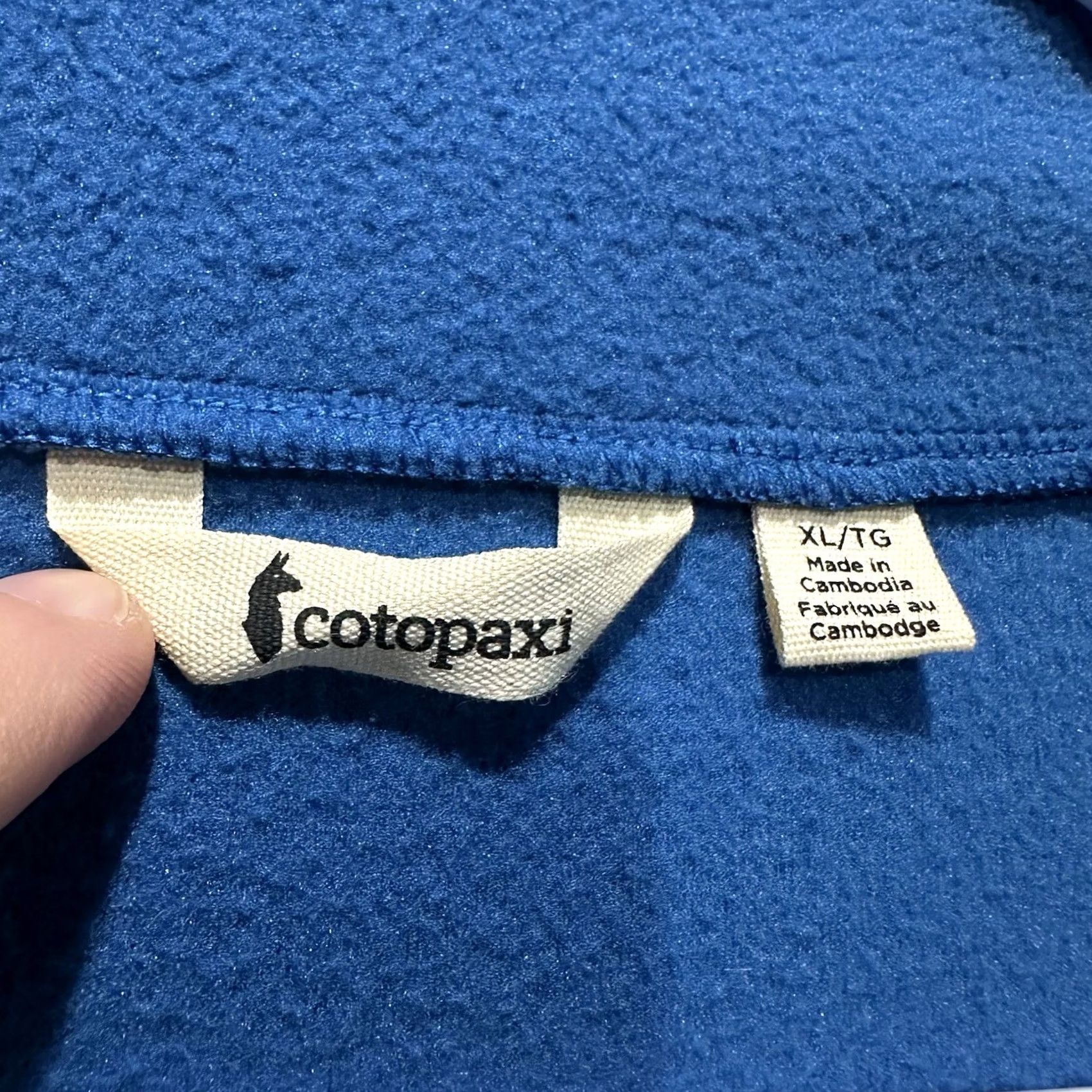 Cotopaxi Cotopaxi Pullover Mens XL Blue Black 1/2 Zip Amado Fleece Mock Neck Outdoor GUC Size US XL / EU 56 / 4 - 4 Thumbnail