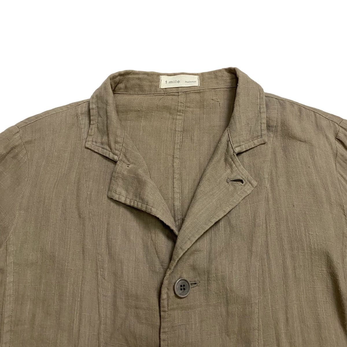 Issey Miyake 1 mile Plantation By Issey Miyake Olive Green Shirt Button Size US M / EU 48-50 / 2 - 10 Thumbnail