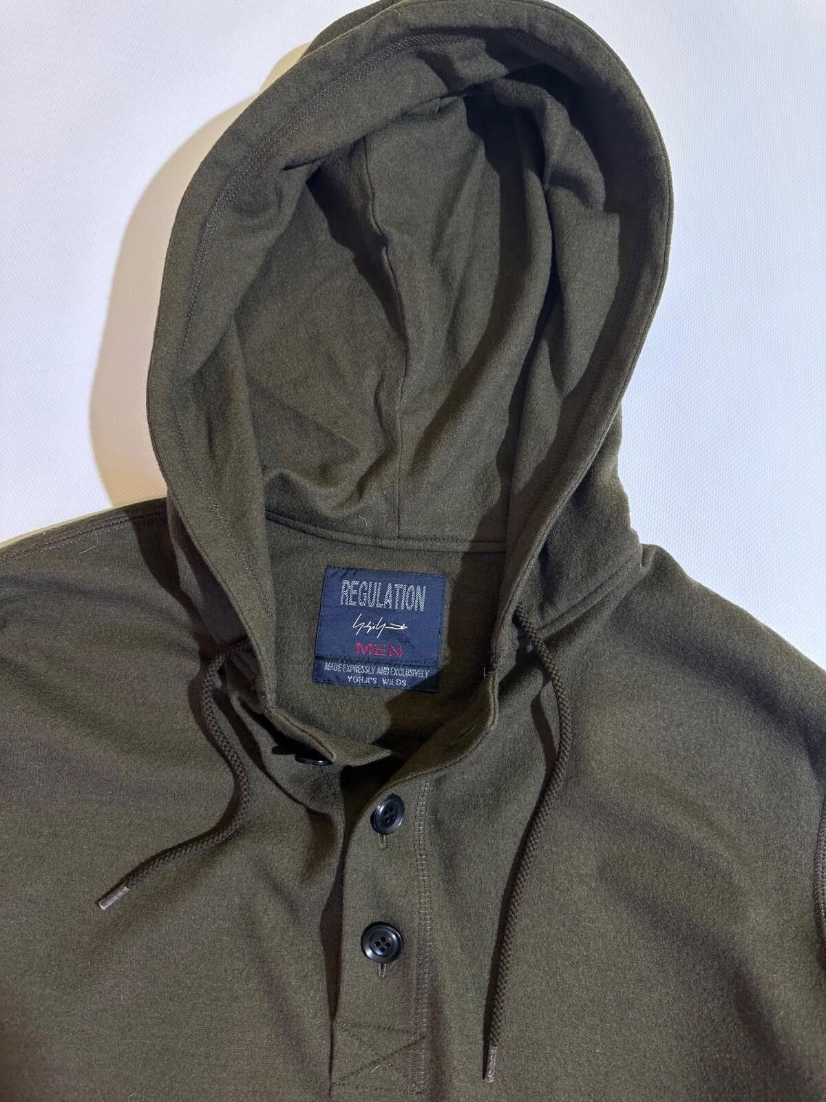 Yohji Yamamoto REGULATION Yohji Yamamoto Hoodie Green Sz 3 Size US L / EU 52-54 / 3 - 5 Thumbnail
