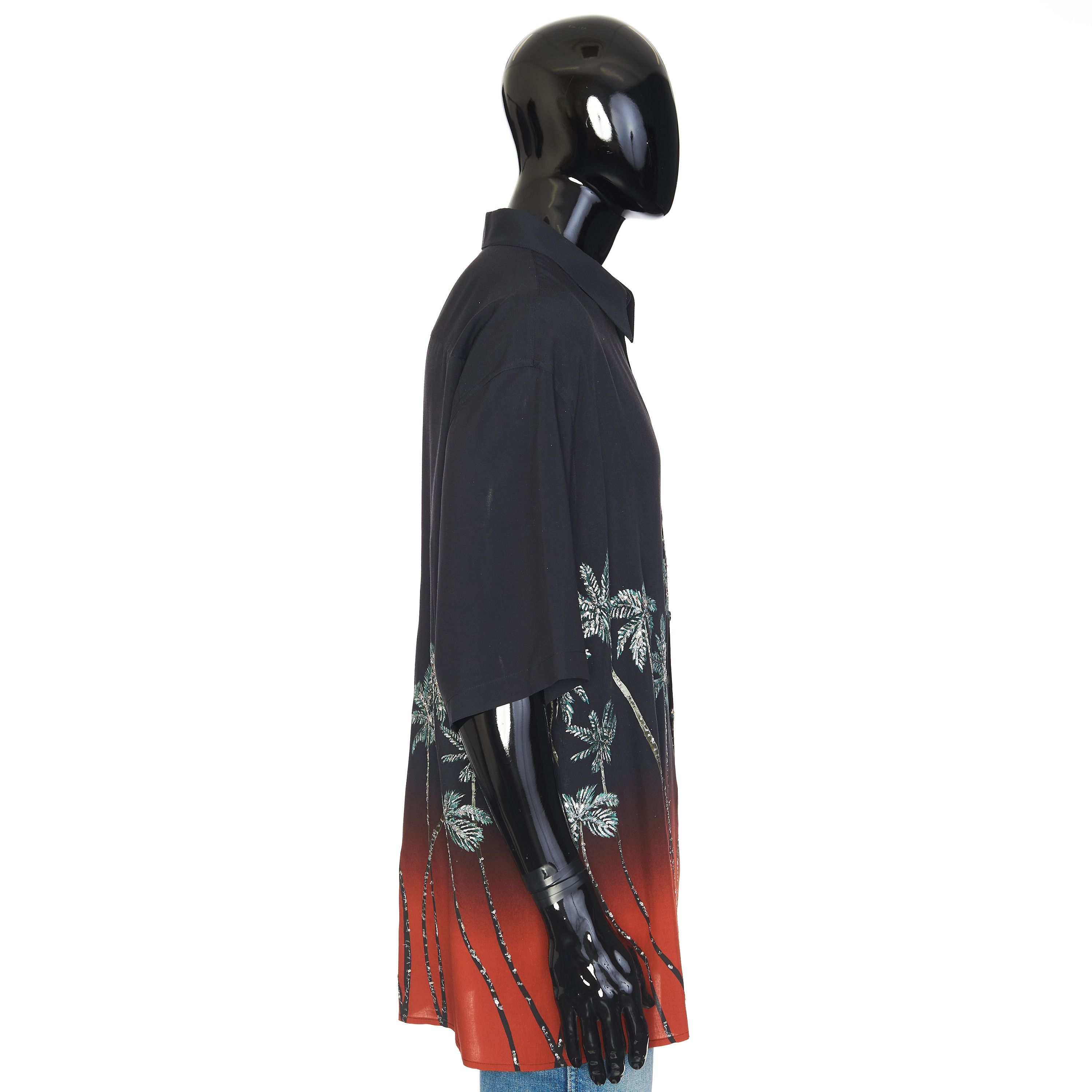 Celine Oversized Embroidered Shirt With Sunset Palm Trees Print Size US L / EU 52-54 / 3 - 7 Thumbnail