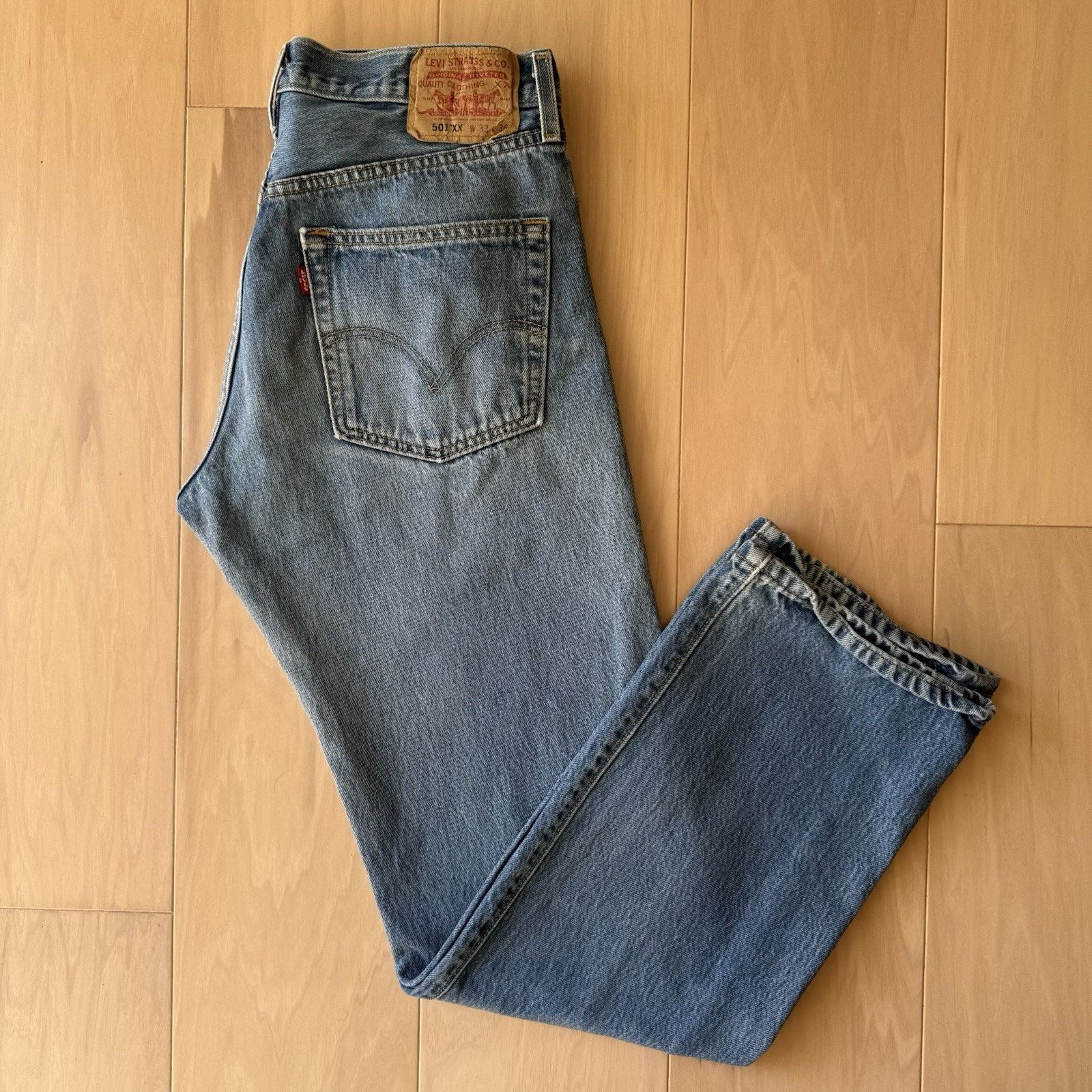 Levi's × Vintage Vintage Levis 501 Jeans 32 Blue Straight Leg Denim Size US 32 / EU 48 - 2 Thumbnail