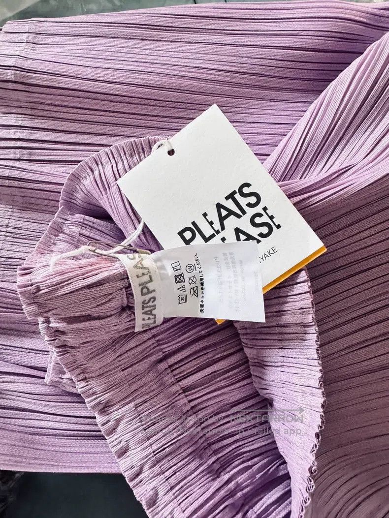 Issey Miyake Issey Miyake size:5 Pink-purple shorts Size 31" - 4 Thumbnail