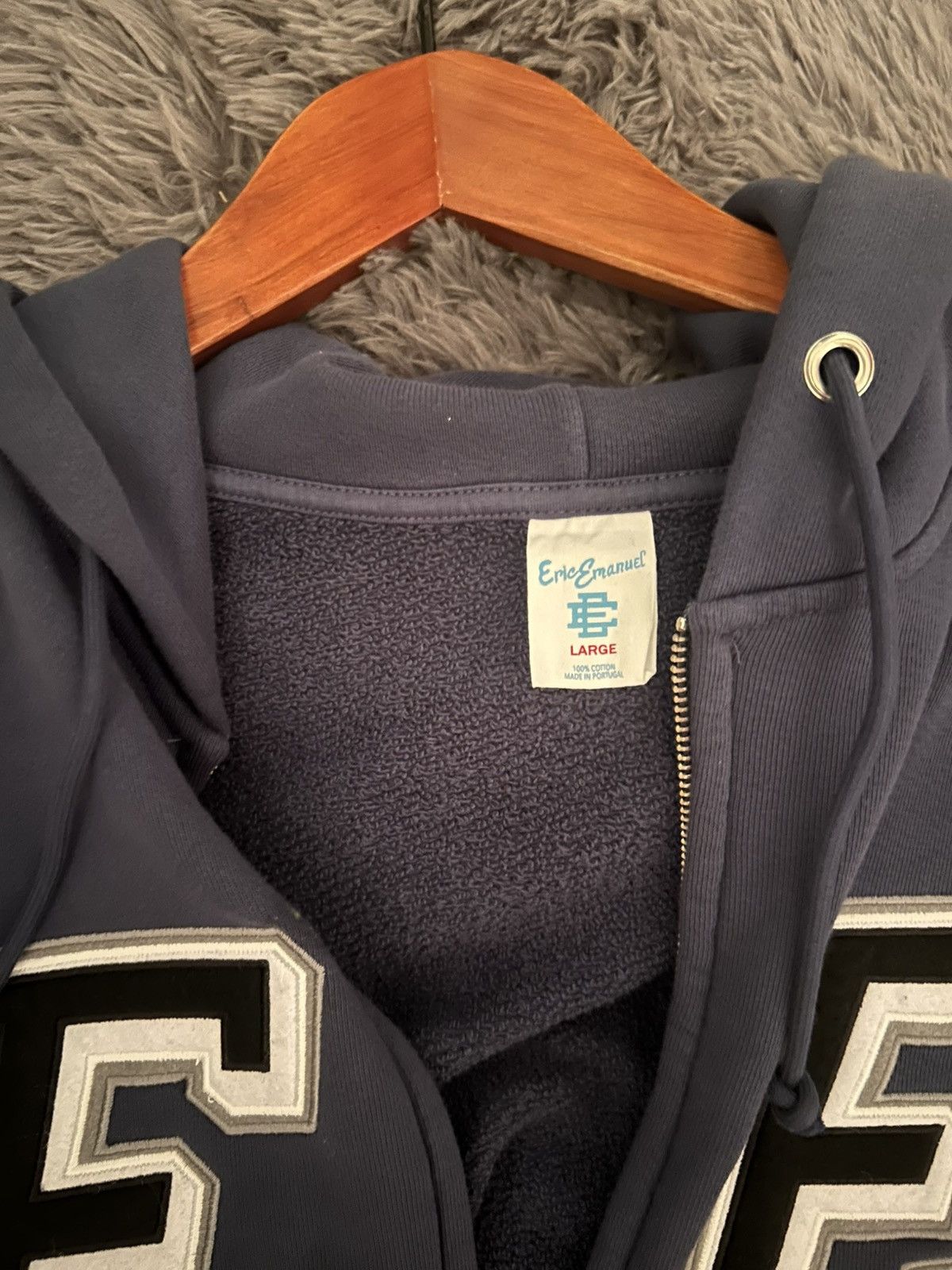Eric Emanuel Eric Emanuel Felt Zip-Up Hoodie Size US L / EU 52-54 / 3 - 3 Thumbnail