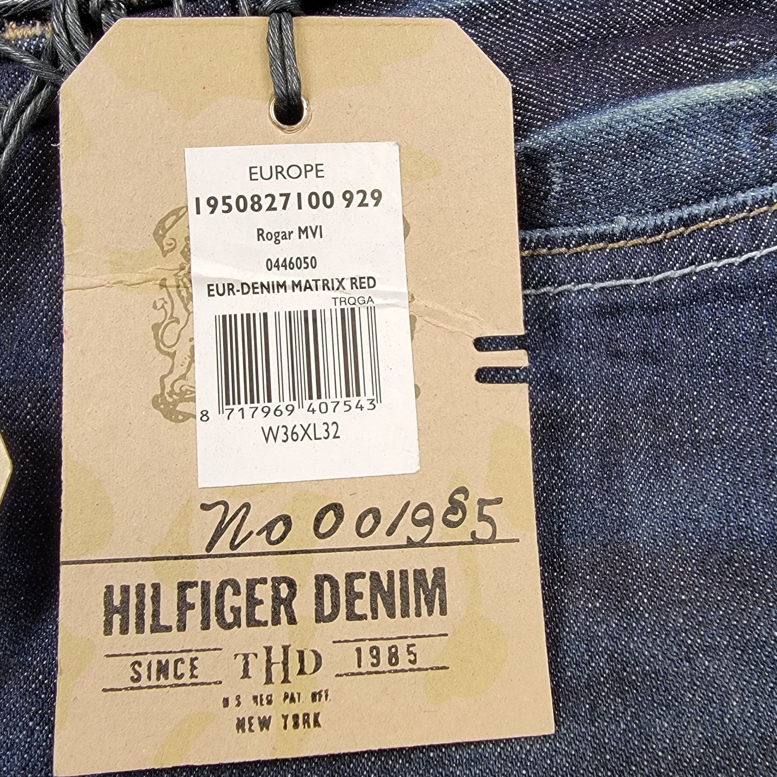 Tommy Hilfiger Tommy Hilfiger Denim Destruction Abrasion Blue Mens Sz 36x32 Size US 36 / EU 52 - 10 Thumbnail