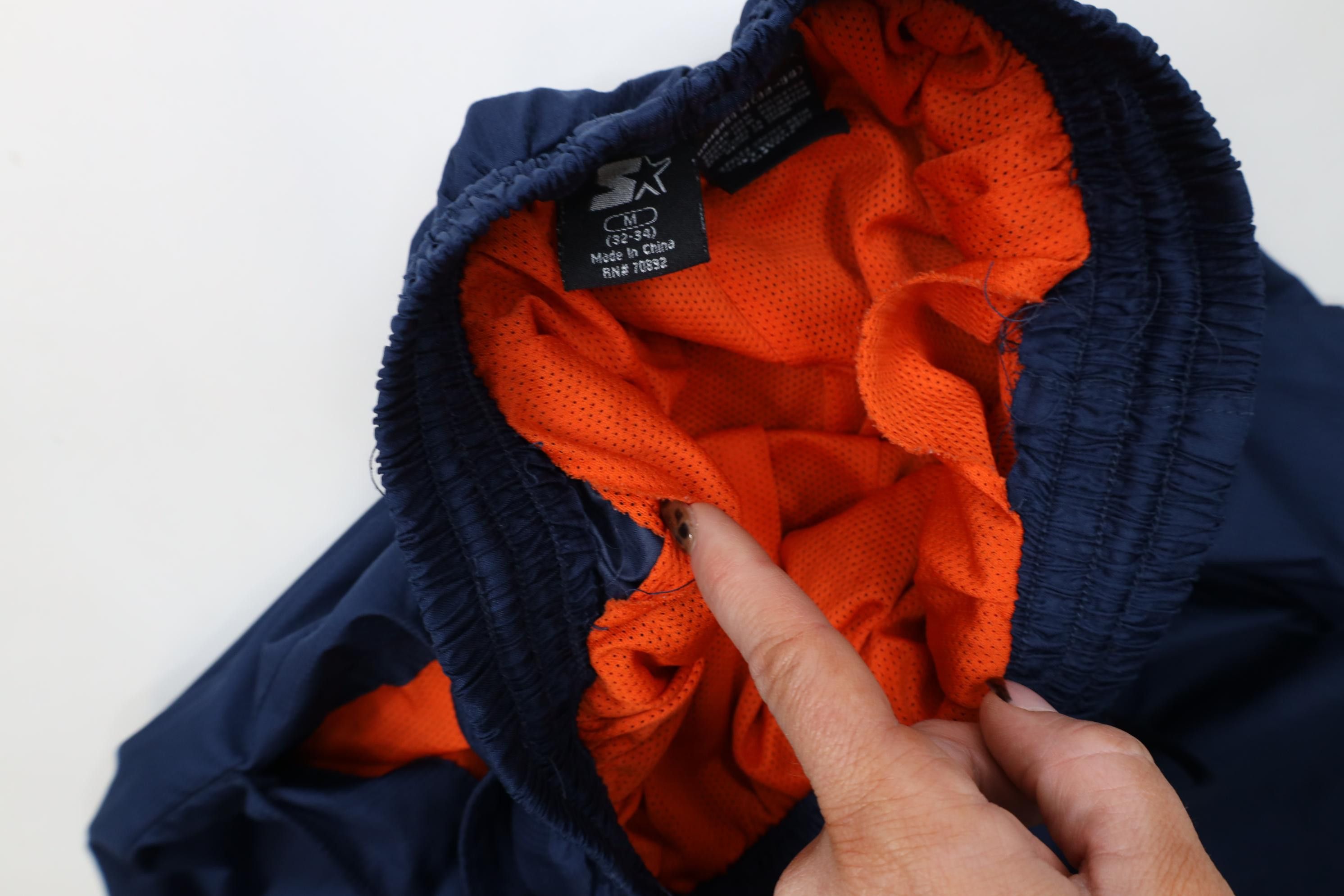 Starter Vintage 90s Y2K Starter Lined Wide Leg Windbreaker Pants Size US 34 / EU 50 - 11 Thumbnail