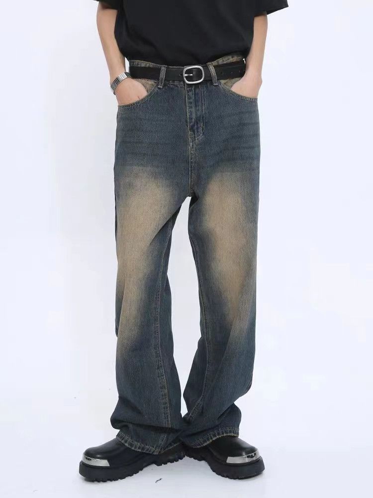 Designer × Japanese Brand Retro style loose straight mid-rise jeans Size US 32 / EU 48 - 1 Thumbnail