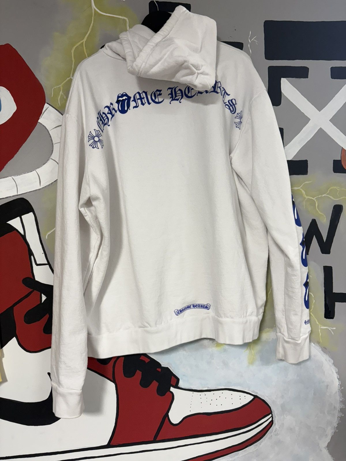 Chrome Hearts × The Rolling Stones Chrome Hearts Rolling Stone Hoodie White Size US XL / EU 56 / 4 - 7 Thumbnail