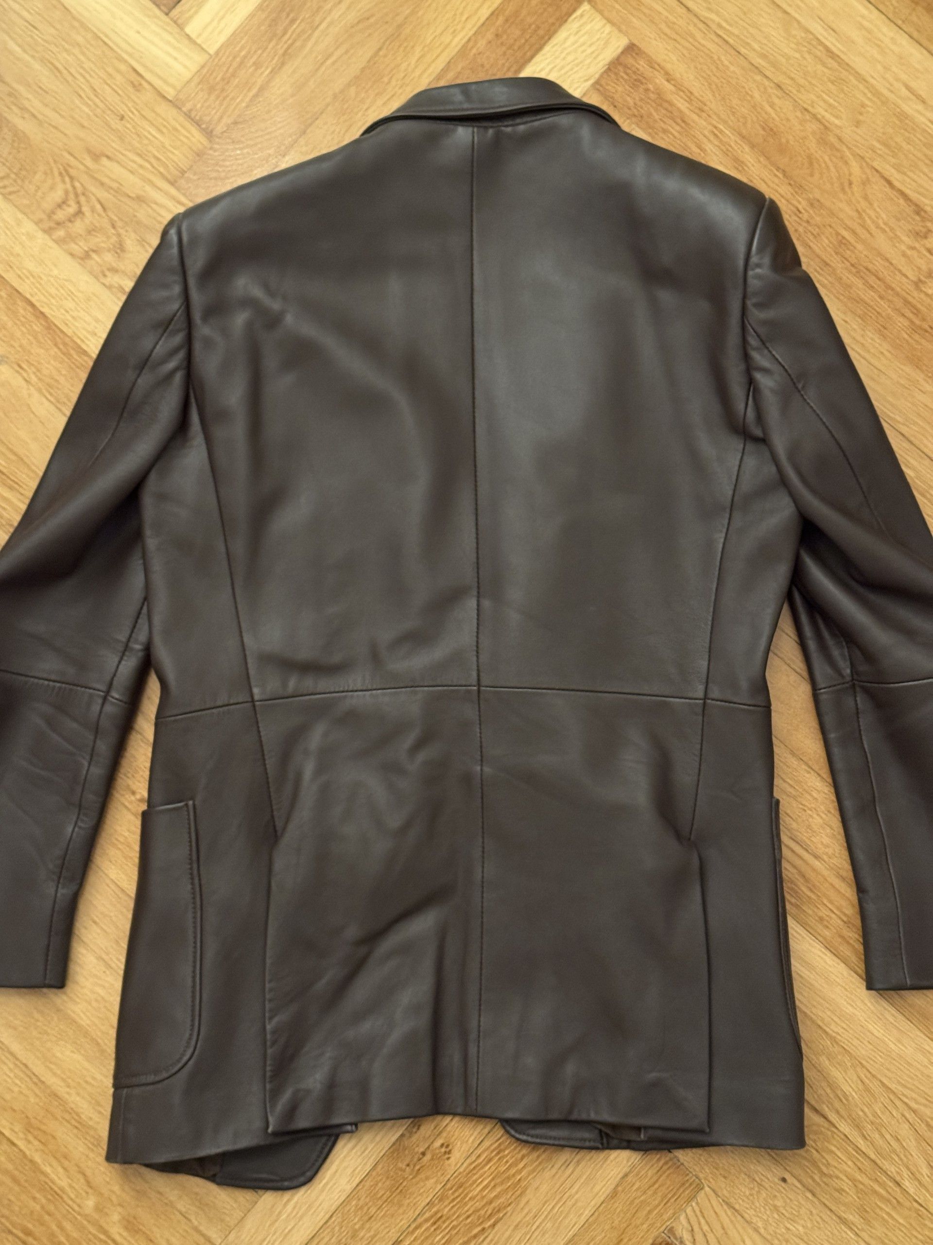 Maison Margiela MAISON MARTIN MARGIELA LEATHER JACKET SIZE 50 Size US M / EU 48-50 / 2 - 2 Thumbnail