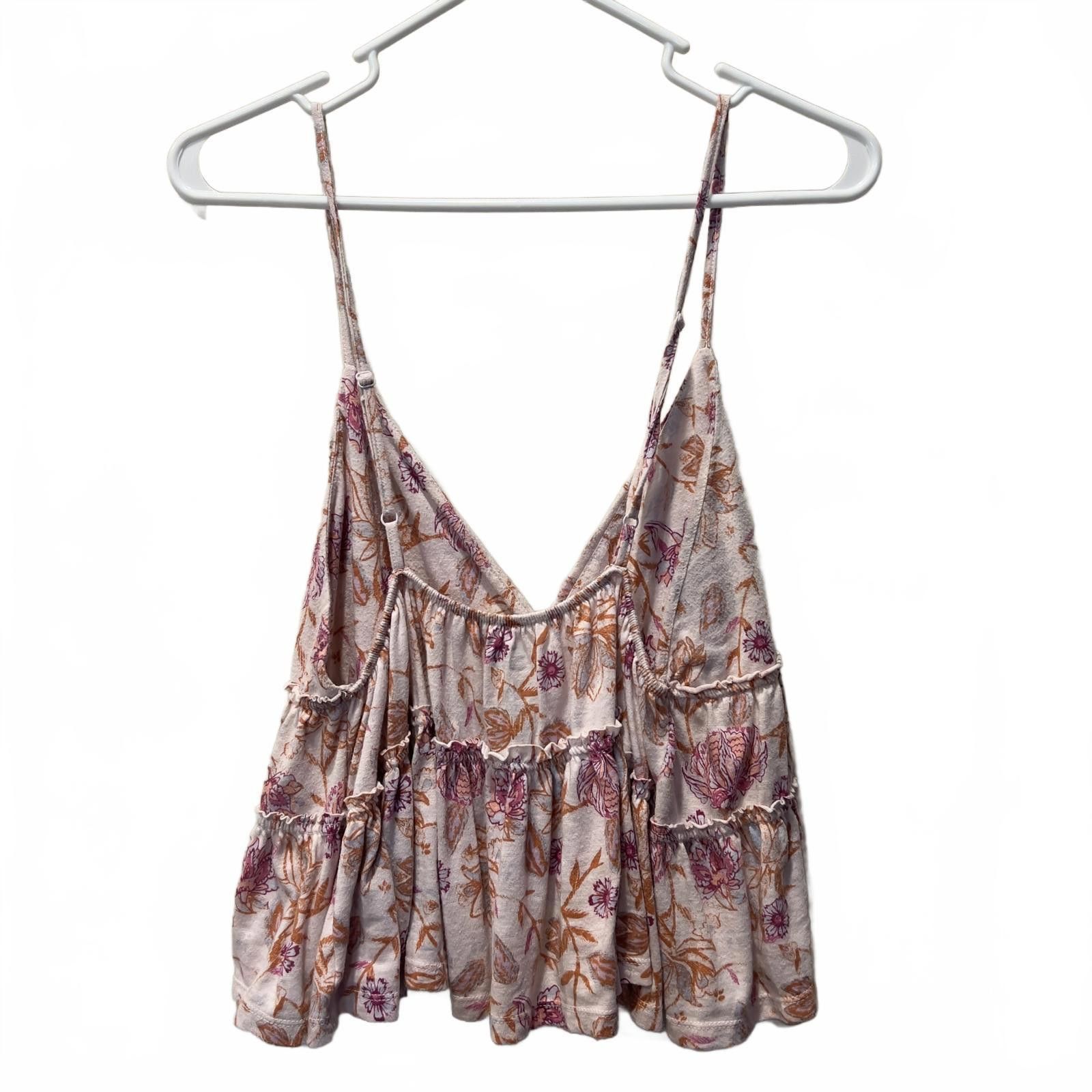Anti Social Social Club SO Women's Floral Tiered Camisole Top XXL Size XXL / US 16-18 / IT 52-54 - 2 Thumbnail