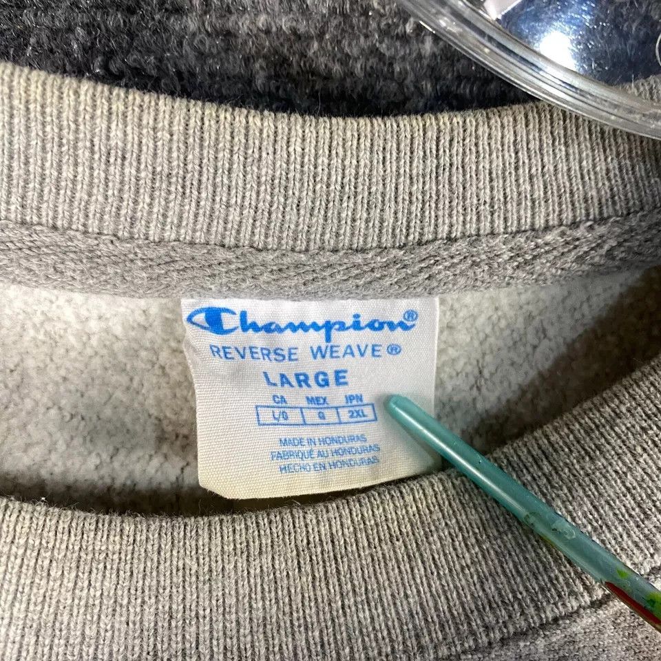 Champion × Vintage Reverse Weave Champion Sweatshirt Men's Large Stained Size US L / EU 52-54 / 3 - 5 Thumbnail