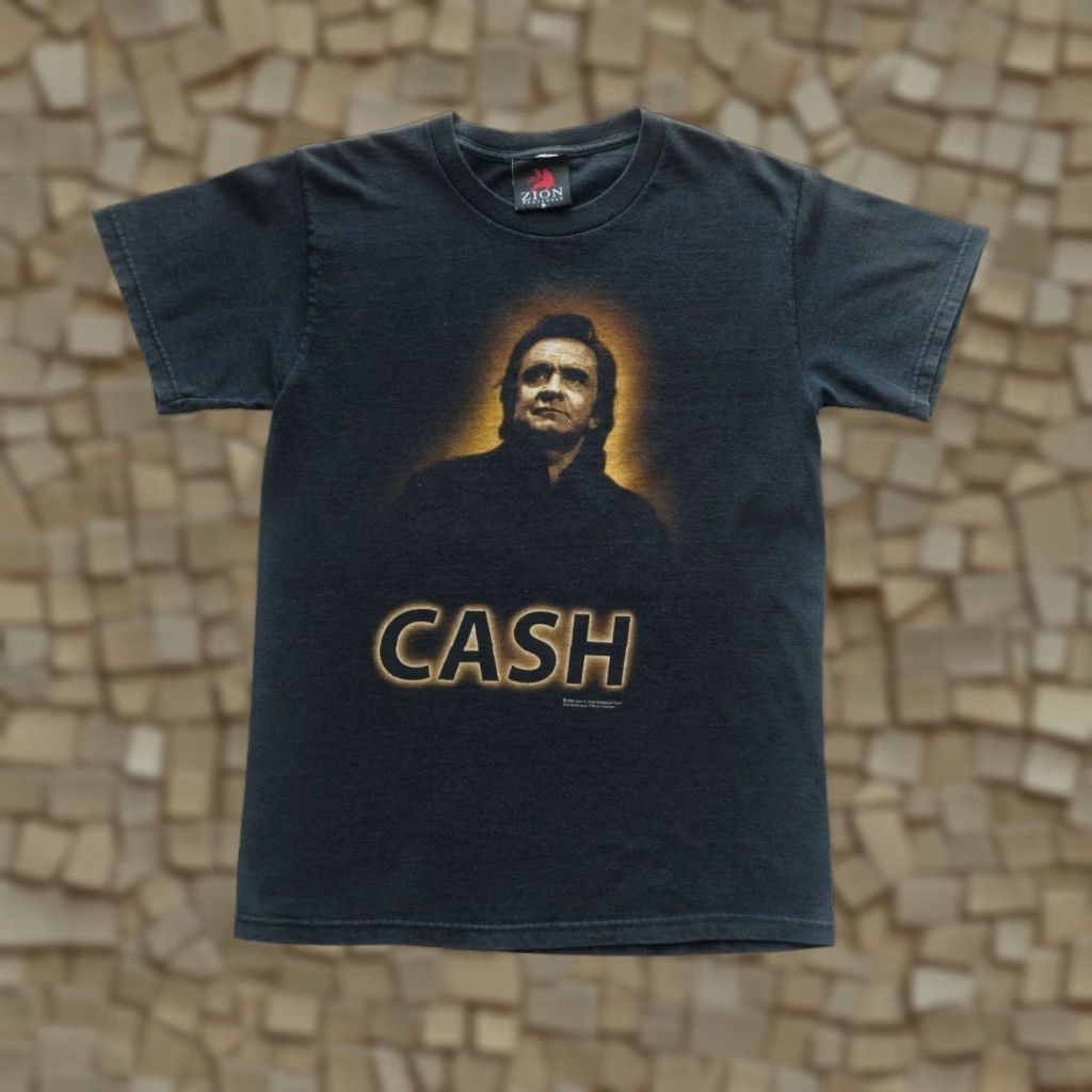 Etro VINTAGE Zion Rootswear JOHNNY CASH TOUR MUSIC 90s Y2K GRAPHIC BLACK T-SHIRT Mens SZ S 2004 Size US S / EU 44-46 / 1 - 1 Thumbnail
