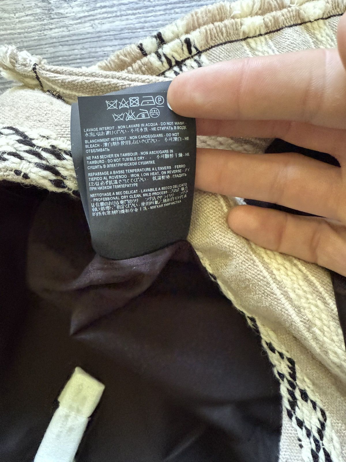 NWT - Saint Laurent Woven Wrap Mini Skirt