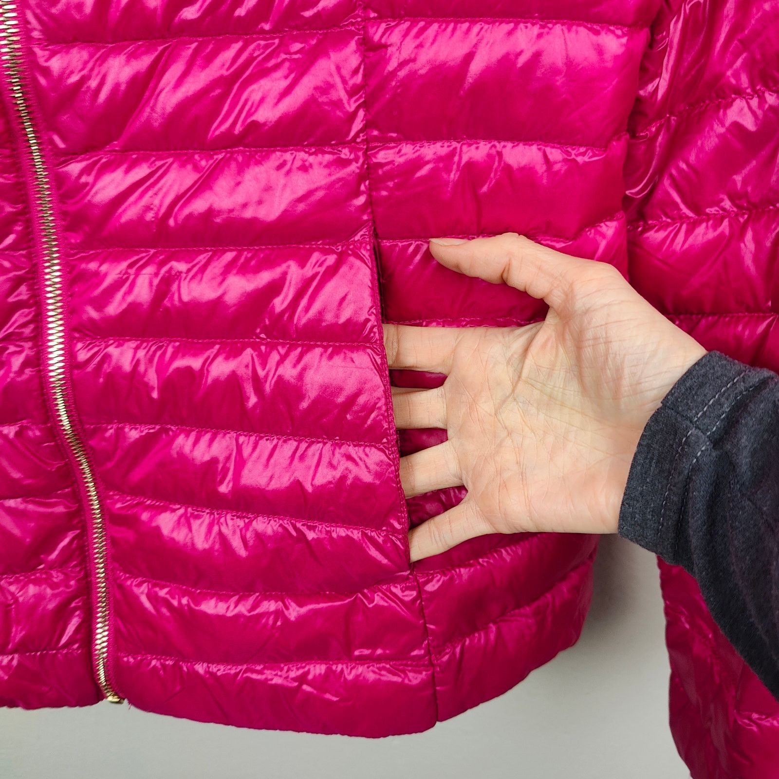 Kate Spade Kate Spade Down Jacket Womens Small Pink Full Zip Hooded Size S / US 4 / IT 40 - 6 Thumbnail