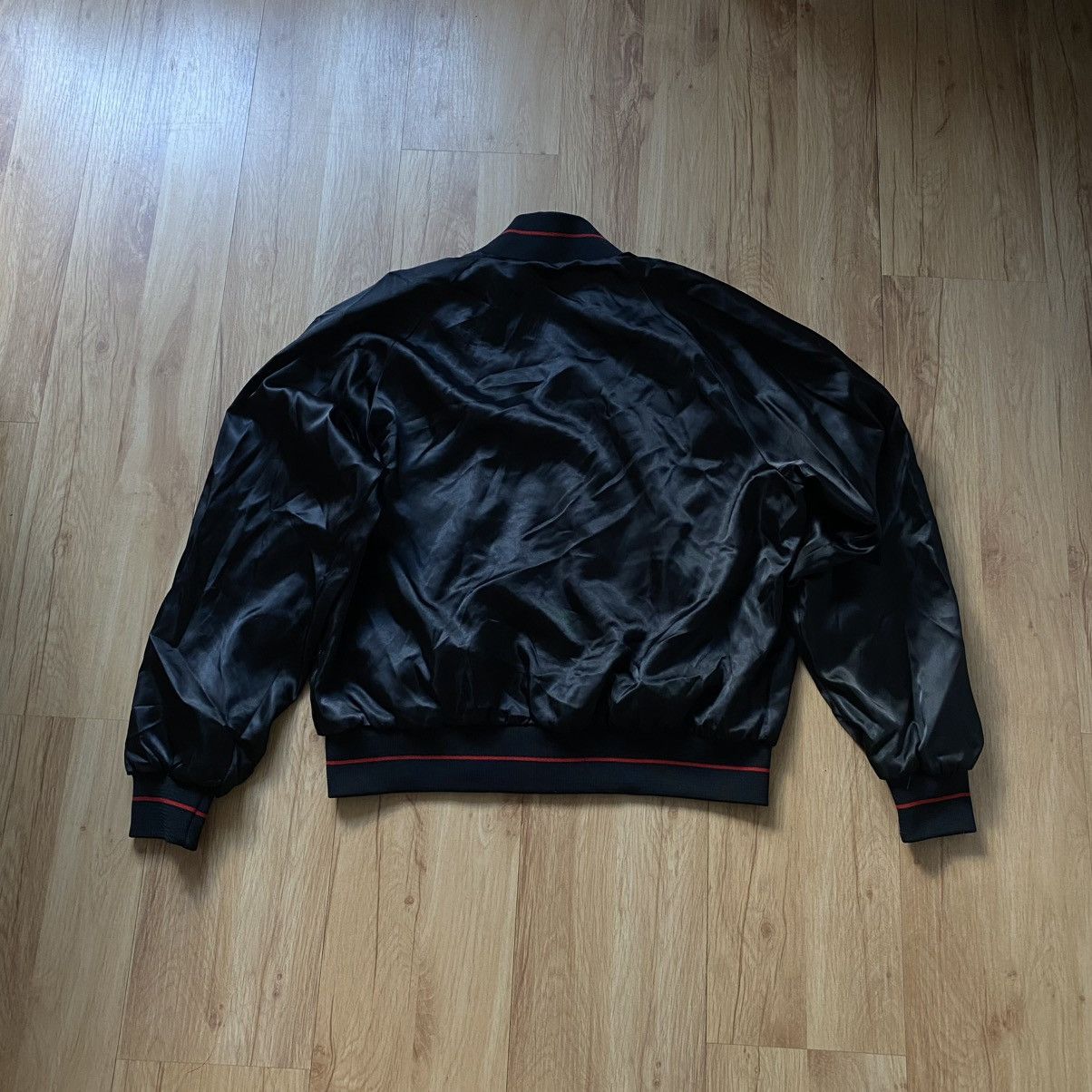 Vintage Vintage 90s Horizon bomber satin jacket Size US M / EU 48-50 / 2 - 4 Thumbnail