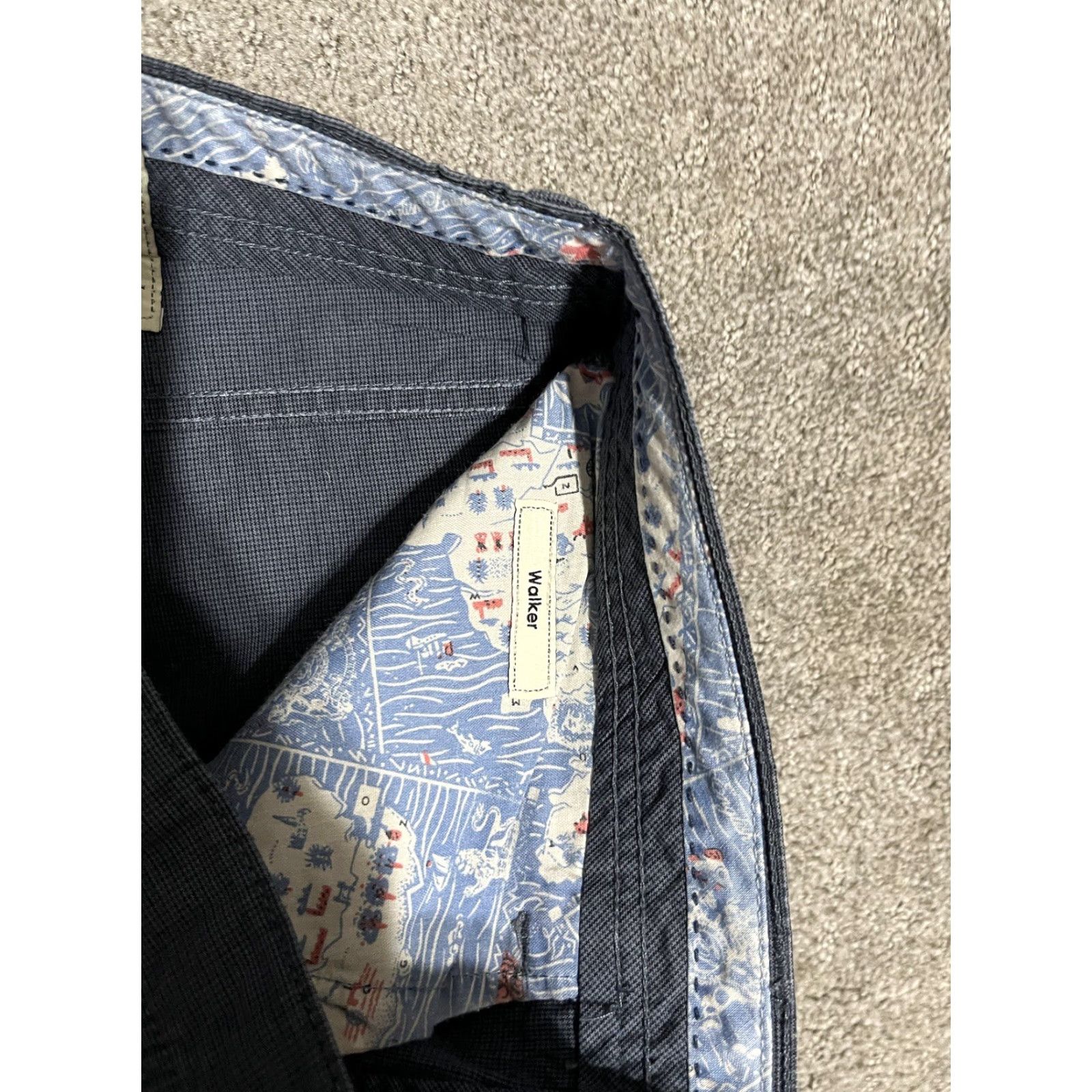 English Laundry English Laundry Pants Walker Men 33x27 Blue Straight Leg Business Casual Stretch Size US 33 - 6 Thumbnail