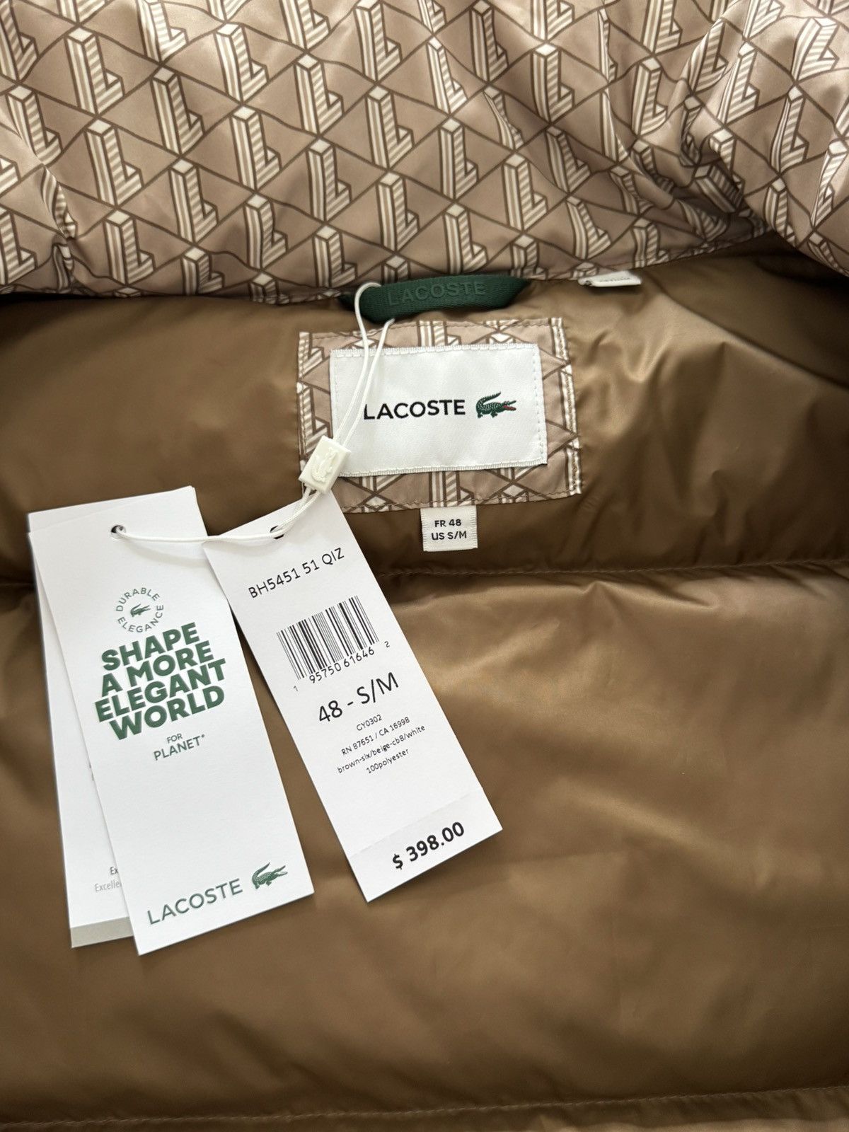 Lacoste Lacoste Puffer jacket with hood Size US M / EU 48-50 / 2 - 4 Thumbnail