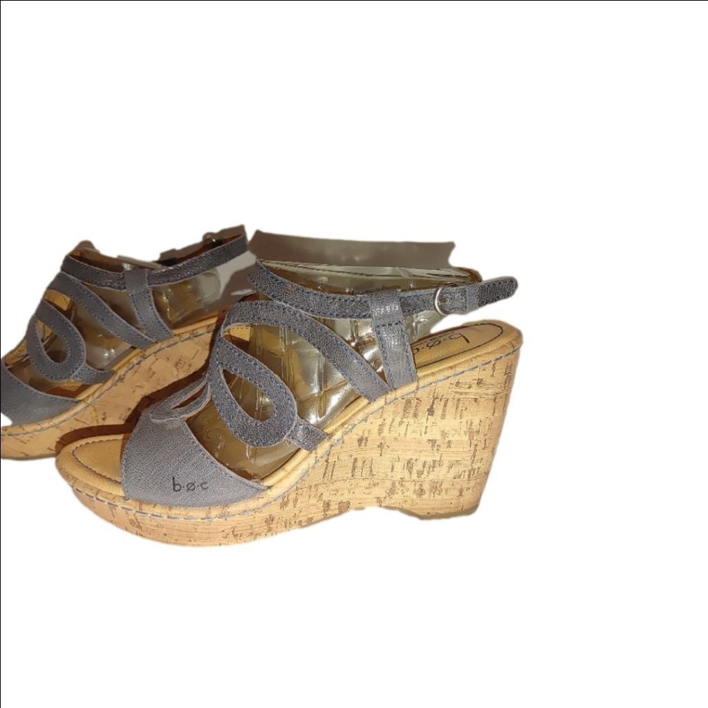 Born BOC Born Jalina Cork Wedge Sandals Size 9M Size US 9 / IT 39 - 1 Thumbnail