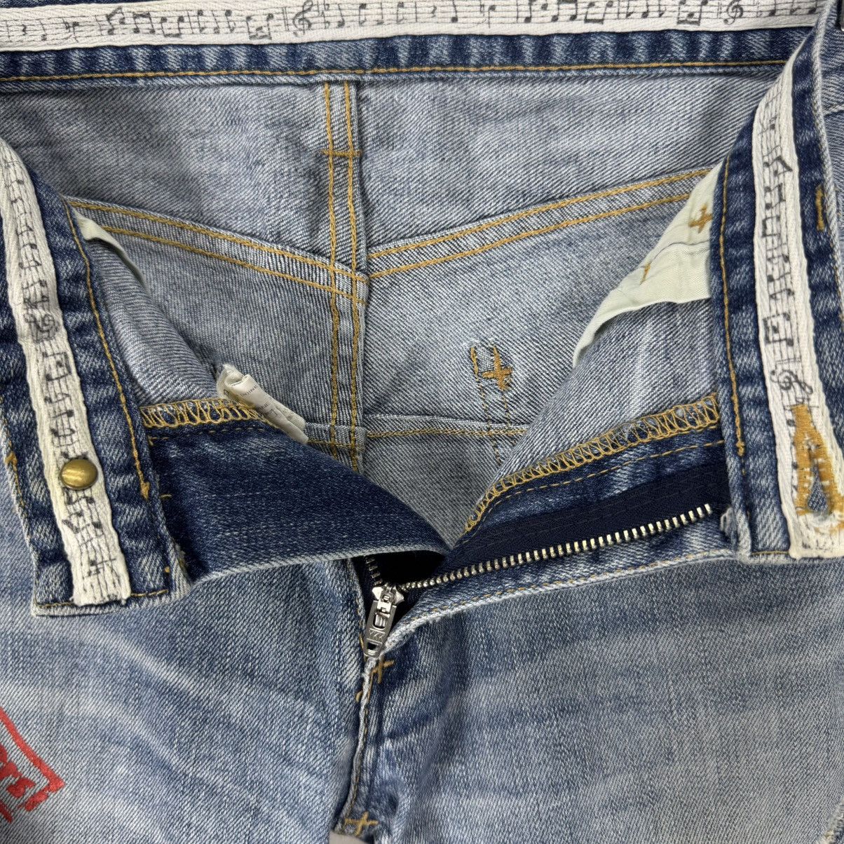 Number (N)ine 🌟NUMBER NINE X ROLLING STONES 501 DENIM JEANS PANTS Size US 30 / EU 46 - 13 Thumbnail