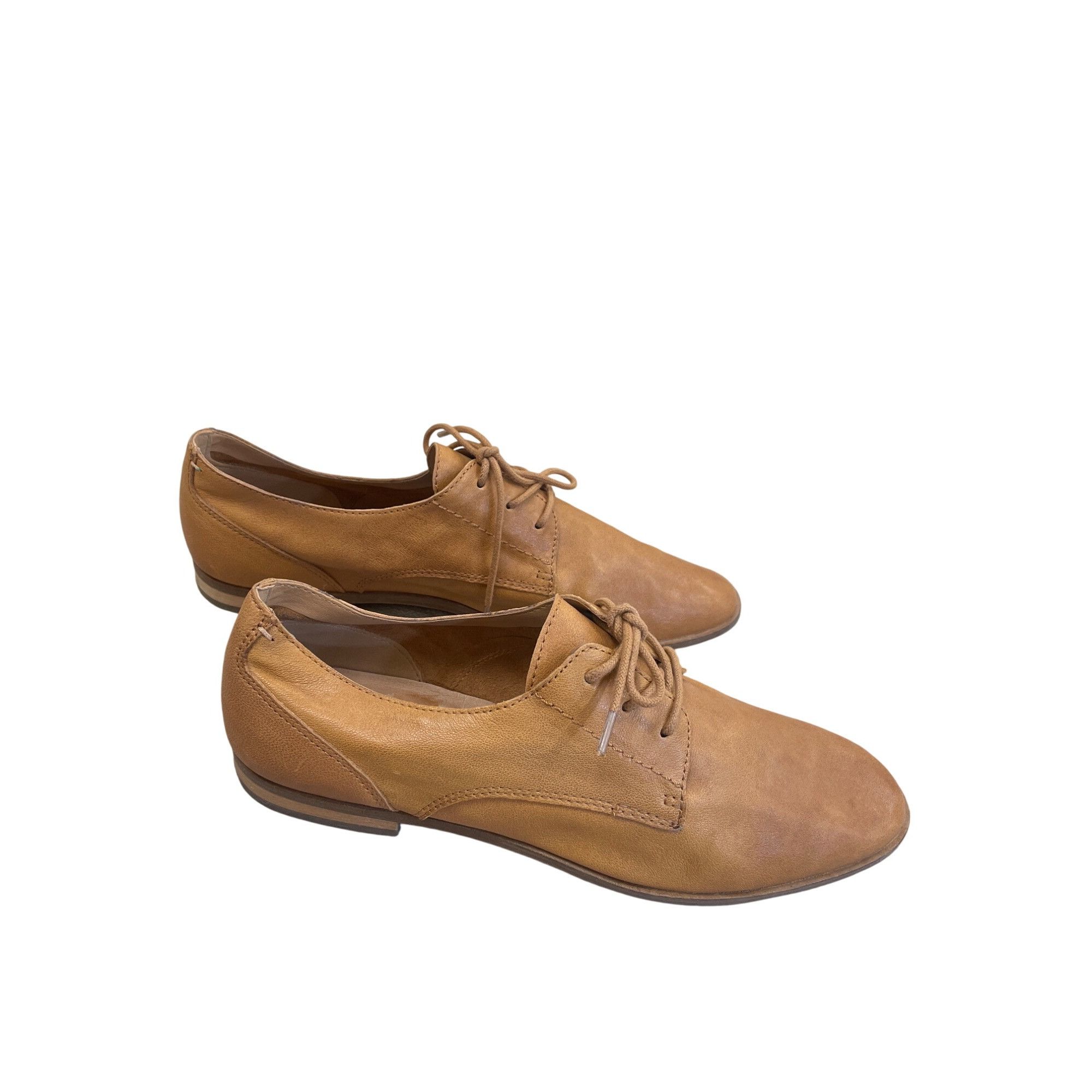 Frye Frye & Co Womens Brown Leather Lace-Up Oxford Flat Shoes Siz Size US 10 / IT 40 - 4 Thumbnail
