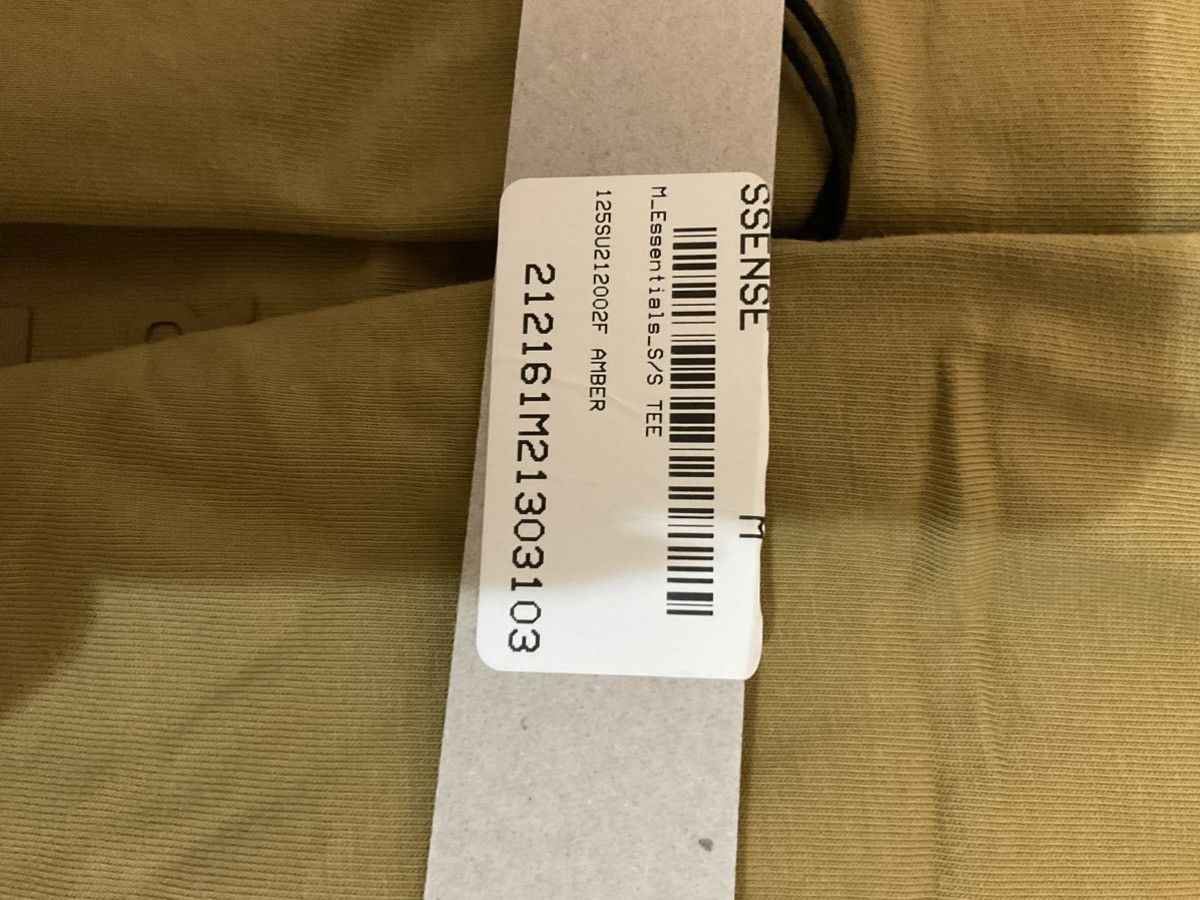 Fear of God Fear of God Essentials Short Sleeve Tee - Size M - Amber Size US M / EU 48-50 / 2 - 2 Thumbnail
