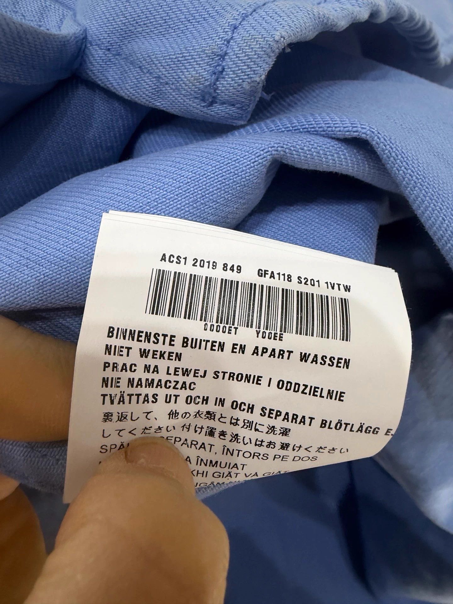 Prada Prada Distressed Wash Blue Triangle Logo Denim Dress 38 Size S / US 4 / IT 40 - 6 Thumbnail