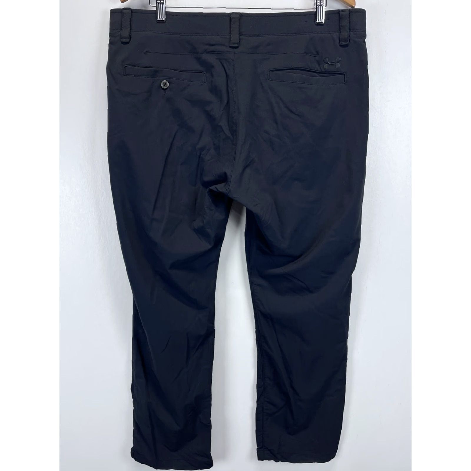 Under Armour Under Armour Mens Golf Pants Sz 38x30 Black Waist Performance Athleisure Casual/Golf Straight Inseam 30in Regular Size US 38 / EU 54 - 3 Thumbnail