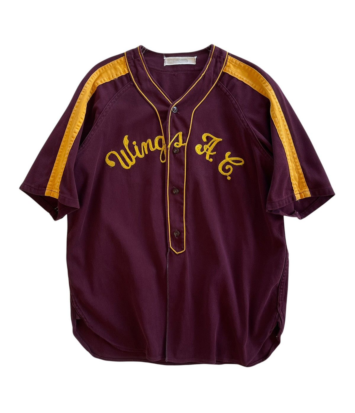 Vintage 90s Bull Uniform Baseball Cotton Shirt Size US L / EU 52-54 / 3 - 1 Thumbnail