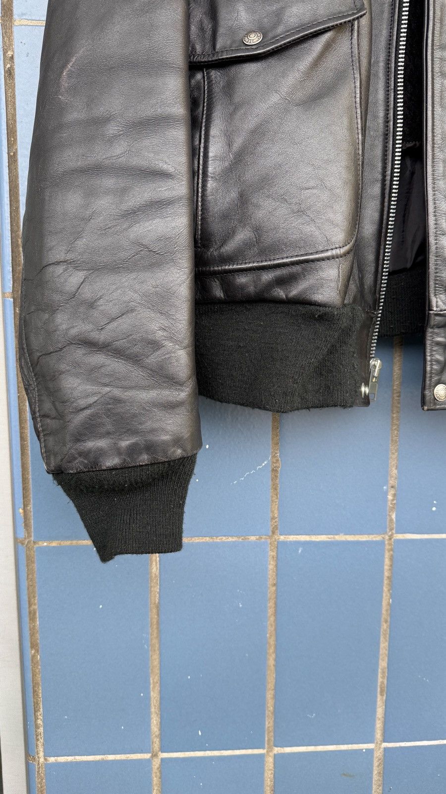 Schott Schott Leather Bomber Jacket with Removable Shearling Lining Size US M / EU 48-50 / 2 - 9 Thumbnail