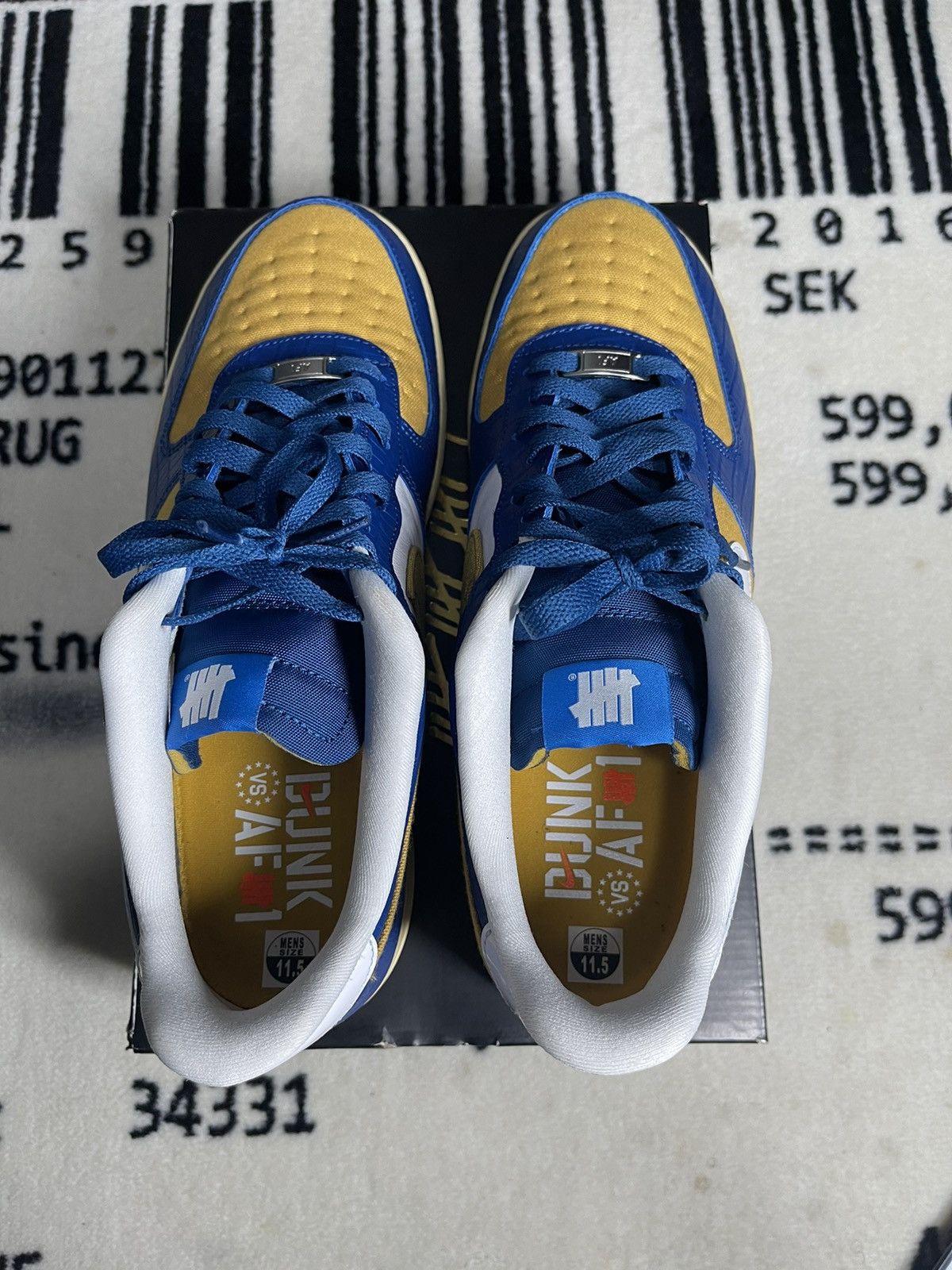 dunk low vs air force 1 sizing