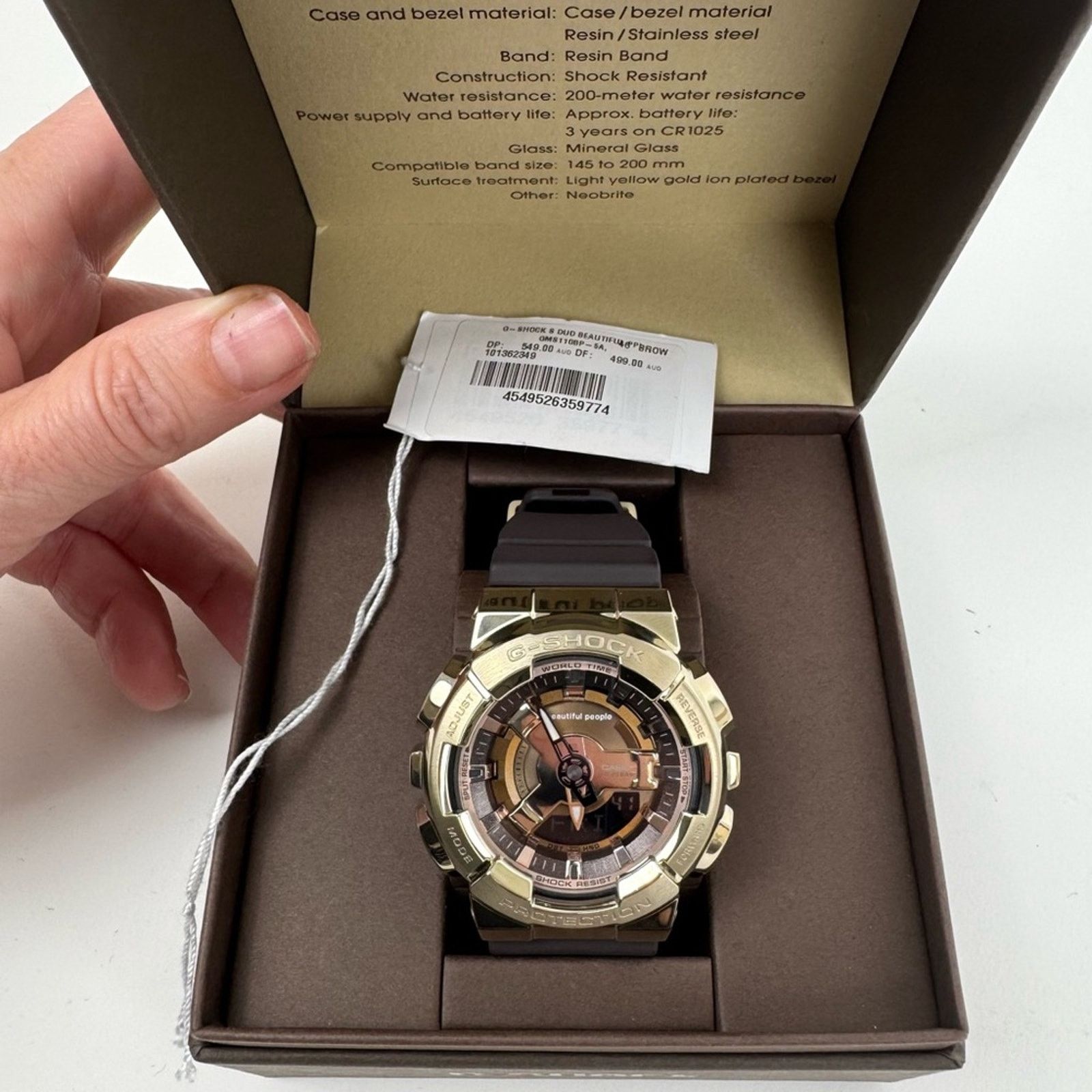 G Shock Casio G-Shock x Beautiful People Brown Analog-Digital Watch Size ONE SIZE - 6 Thumbnail