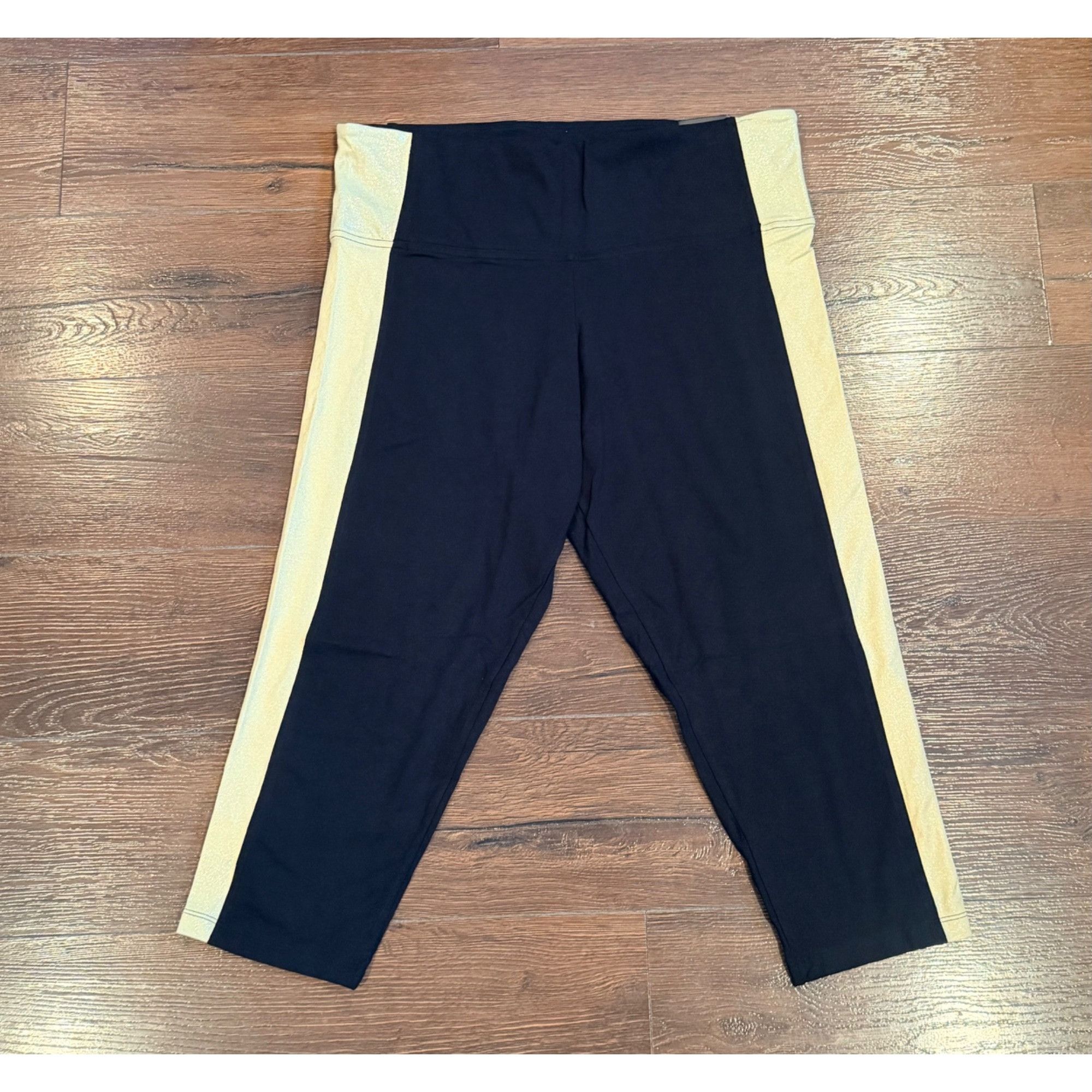 Victoria's Secret Victorias Secret Sport High-Waist Black & Gold Colorblock Le Size 34" / US 12 / IT 48 - 7 Thumbnail