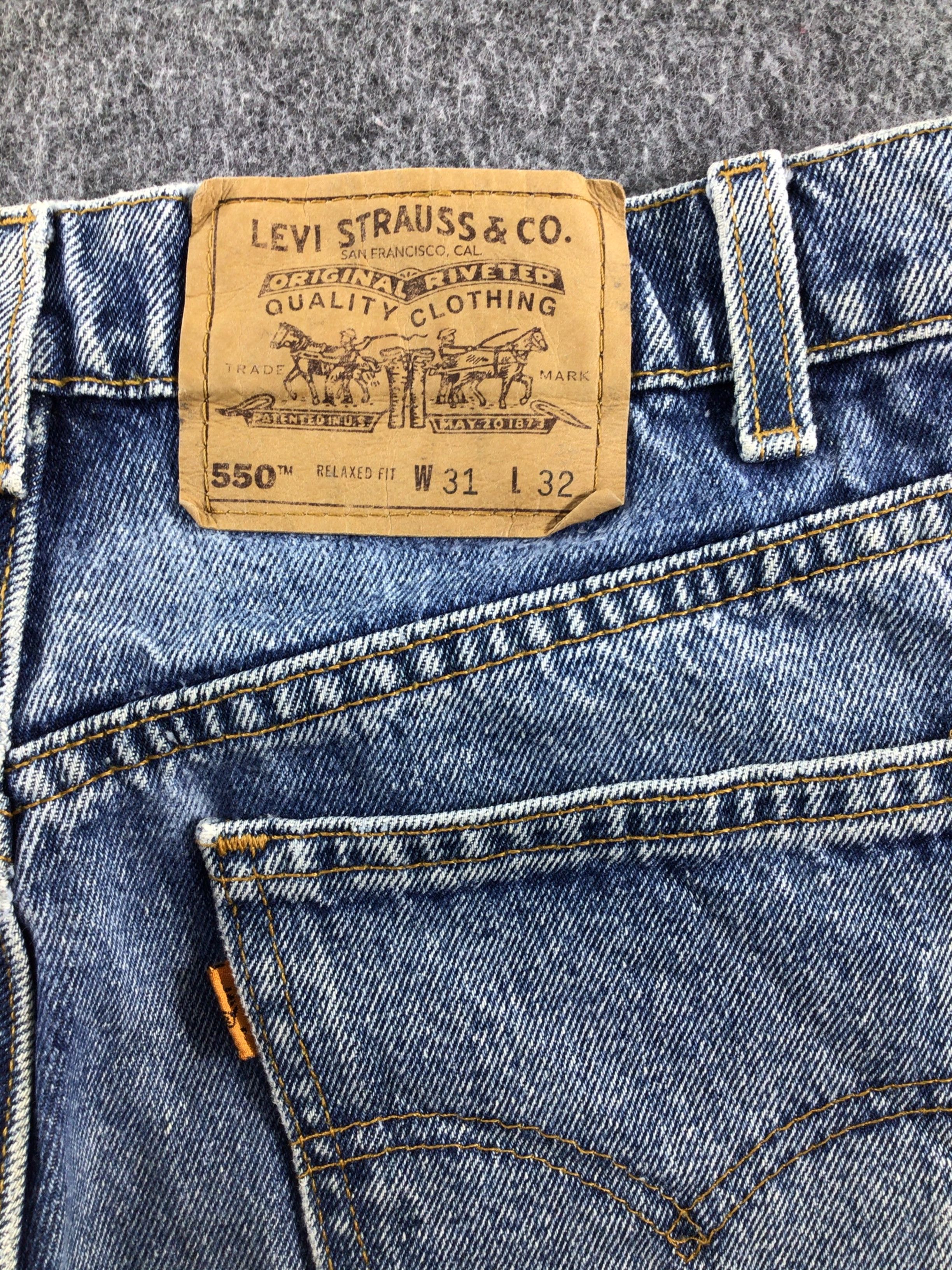 Levi's Vintage Levis 550 Orange Tab Jeans-J314 Size US 30 / EU 46 - 5 Thumbnail