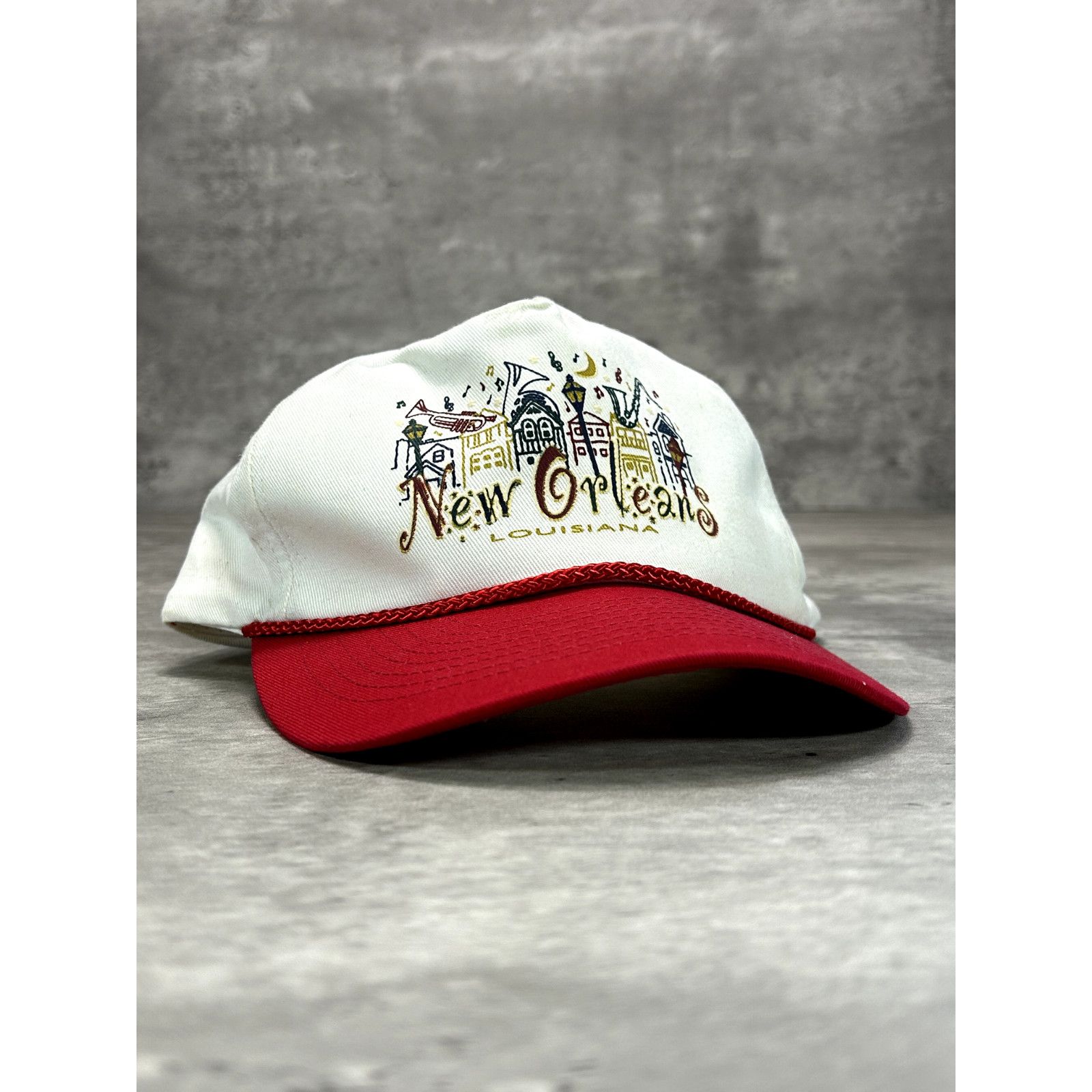 Vintage Vintage New Orleans Louisiana Graphic Snapback Hat OSFA Size ONE SIZE - 1 Thumbnail