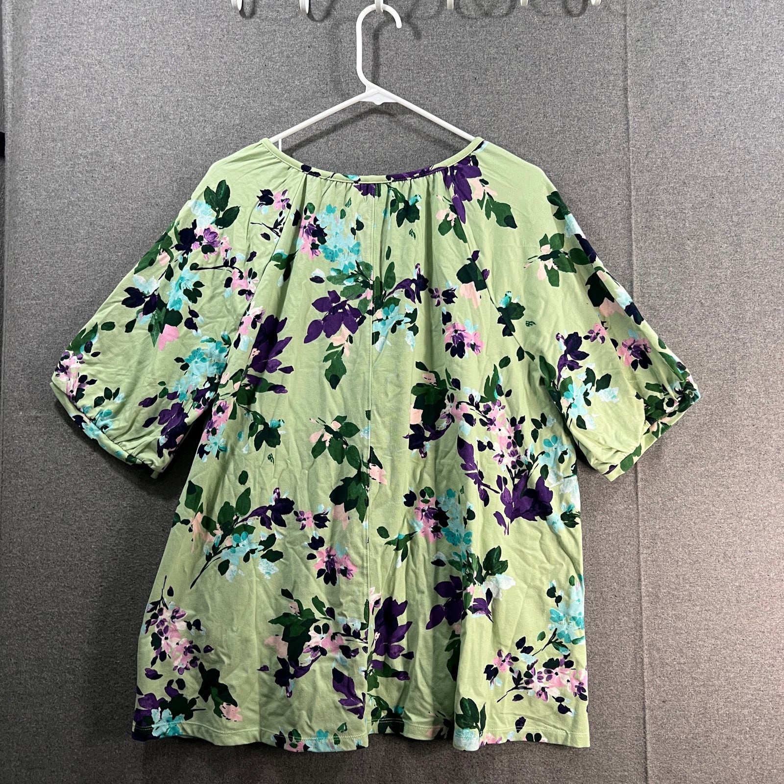 Denim & Co. Denim & Co. Printed Favorite Jersey Split Size XL / US 12-14 / IT 48-50 - 2 Thumbnail