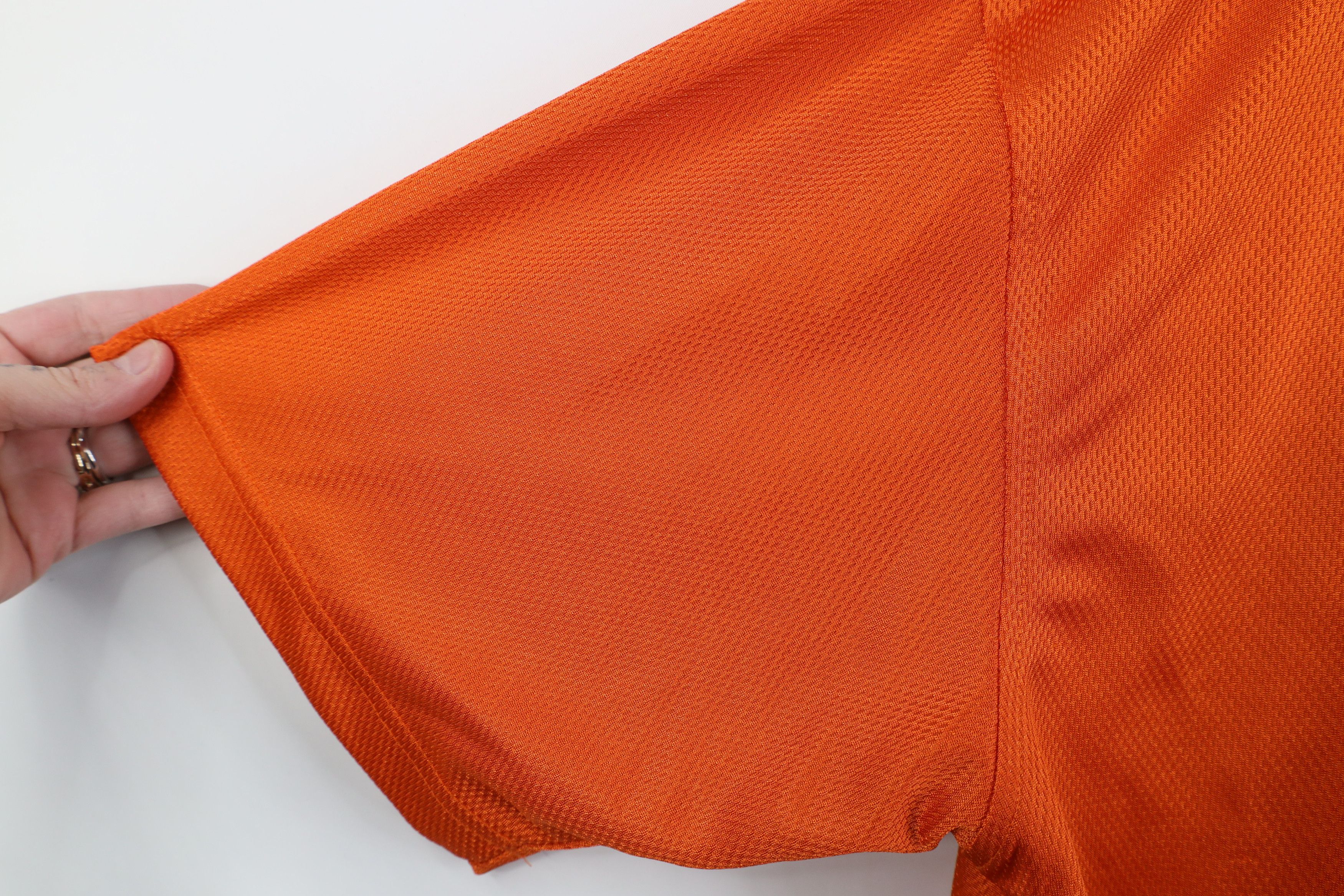 Nike Vintage Y2K Nike Mini Swoosh Thermal Knit T-Shirt Orange Size US XL / EU 56 / 4 - 6 Thumbnail