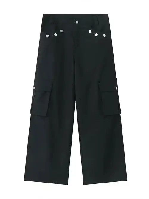 Designer × Vintage hiphop baggy utility flared cargo pants Size US 34 / EU 50 - 3 Thumbnail