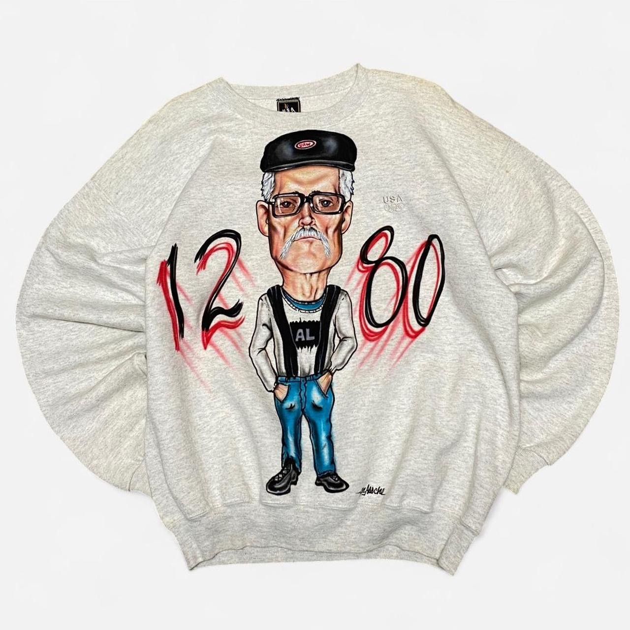 Other Vintage spray paint old man graphic crewneck sweat shirt Size US L / EU 52-54 / 3 - 1 Thumbnail