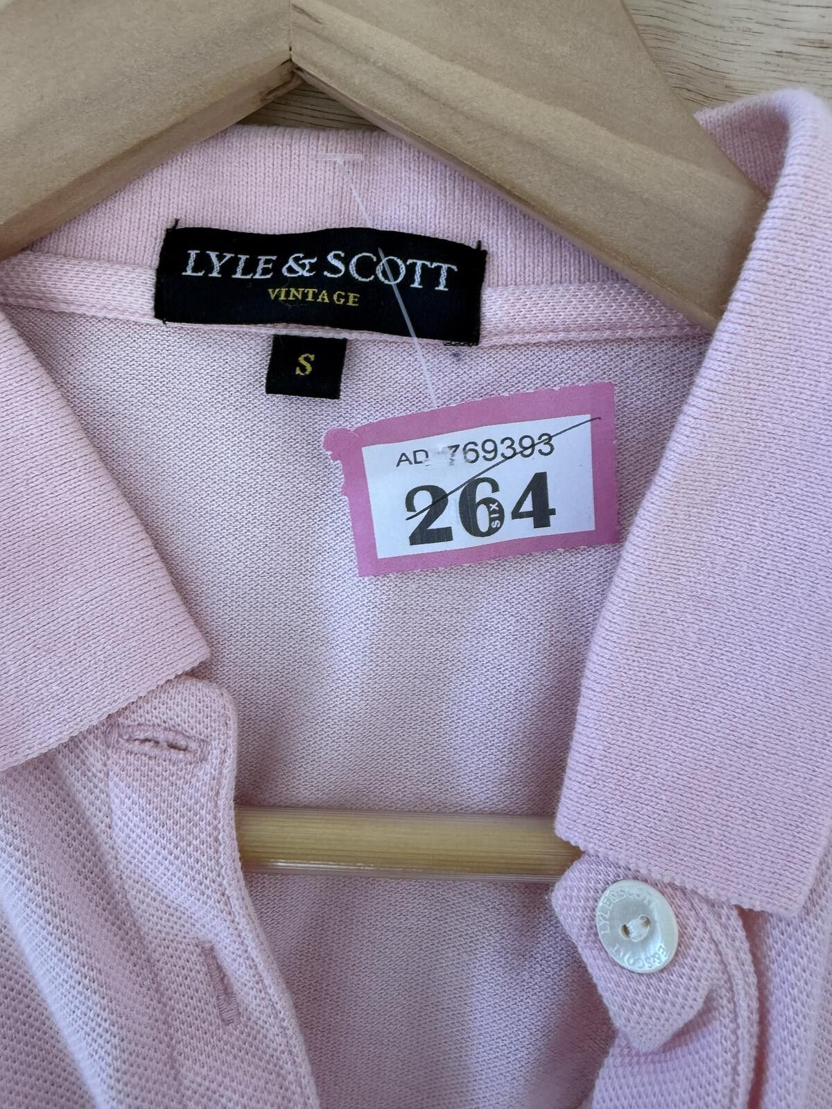 Lyle & Scott Lyle & Scott Pink polo T-shirt in size S Size ONE SIZE - 2 Thumbnail