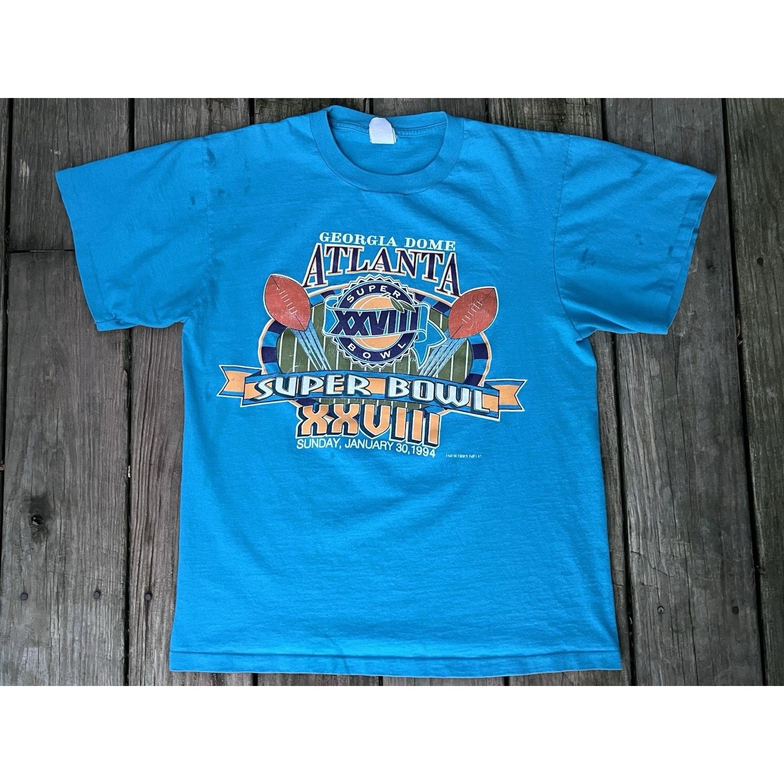 NFL 1994 SuperBowl XXVIII Georgia Dome, ATL Tshirt Single Stitch Size US M / EU 48-50 / 2 - 1 Thumbnail