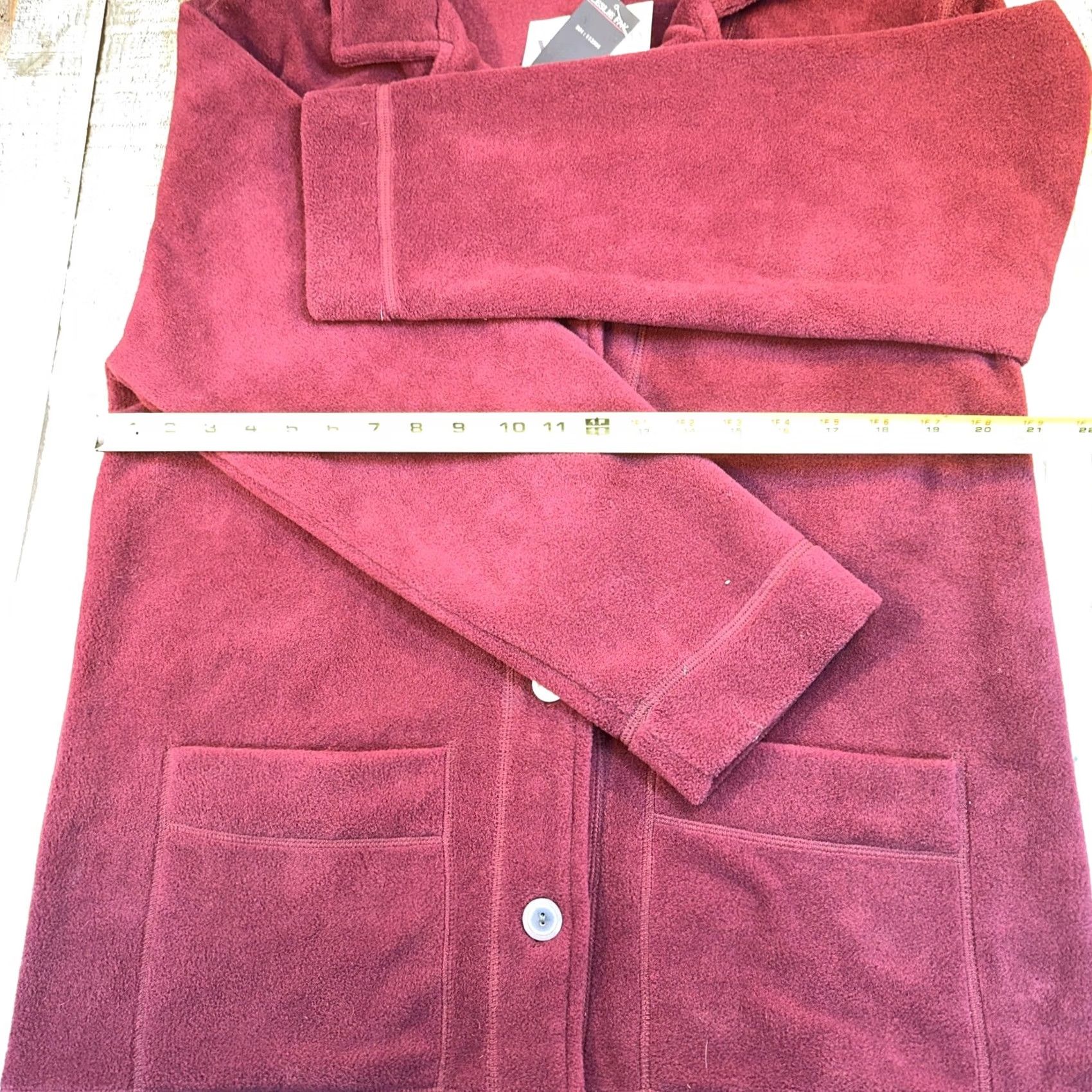 Vintage VINTAGE Lesley Fay Sport Maroon Fleece Jacket Coat 2 Pockets Sz Small NWT Womens Jacket Fleece Sports Red Size S / US 4 / IT 40 - 5 Thumbnail