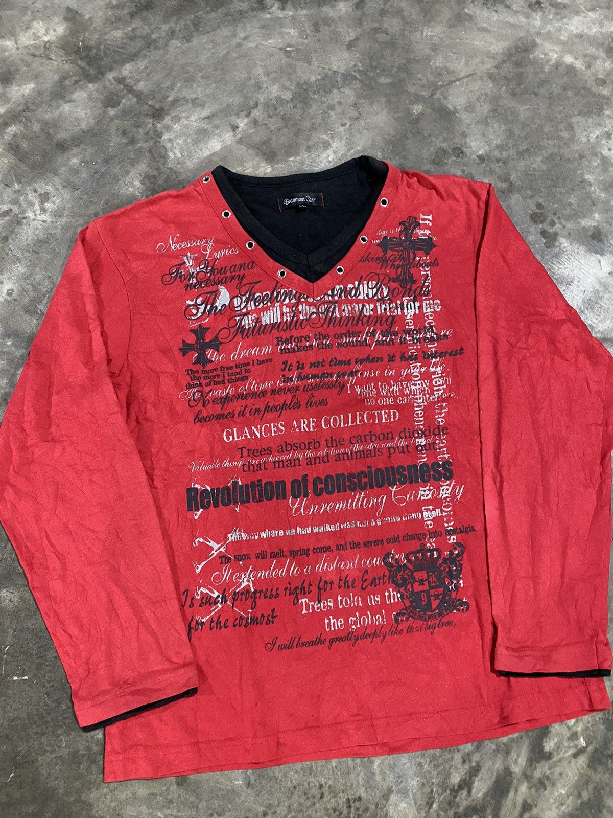 Hysteric Glamour Y2k Beaumont carr tribal cross ifsixwasnine longsleeve Size US M / EU 48-50 / 2 - 2 Thumbnail