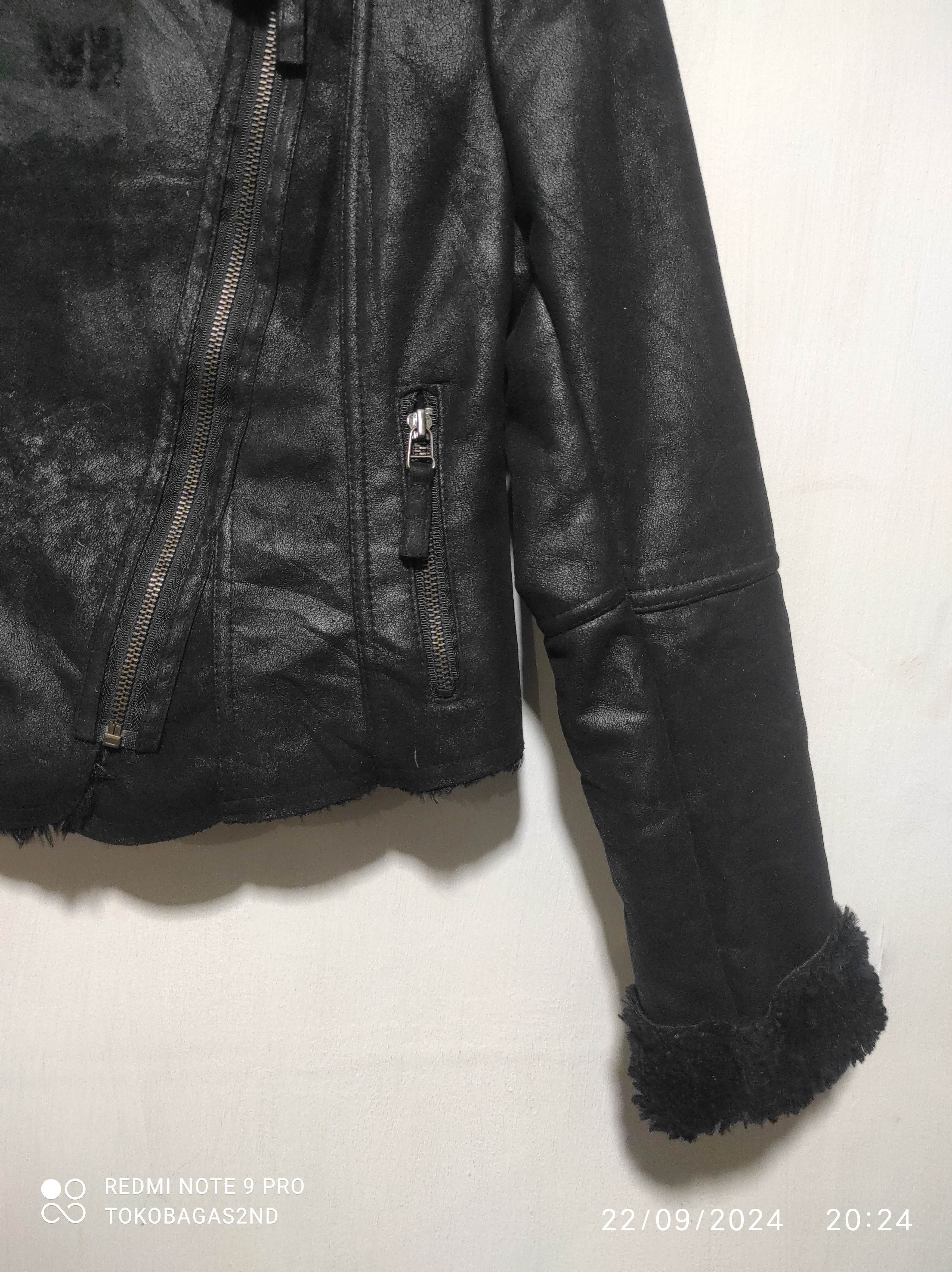 Le Grande Bleu (L.G.B.) Rachel Punk Ramones Suede Fur jacket i6w9 lgb style Size M / US 6-8 / IT 42-44 - 4 Thumbnail