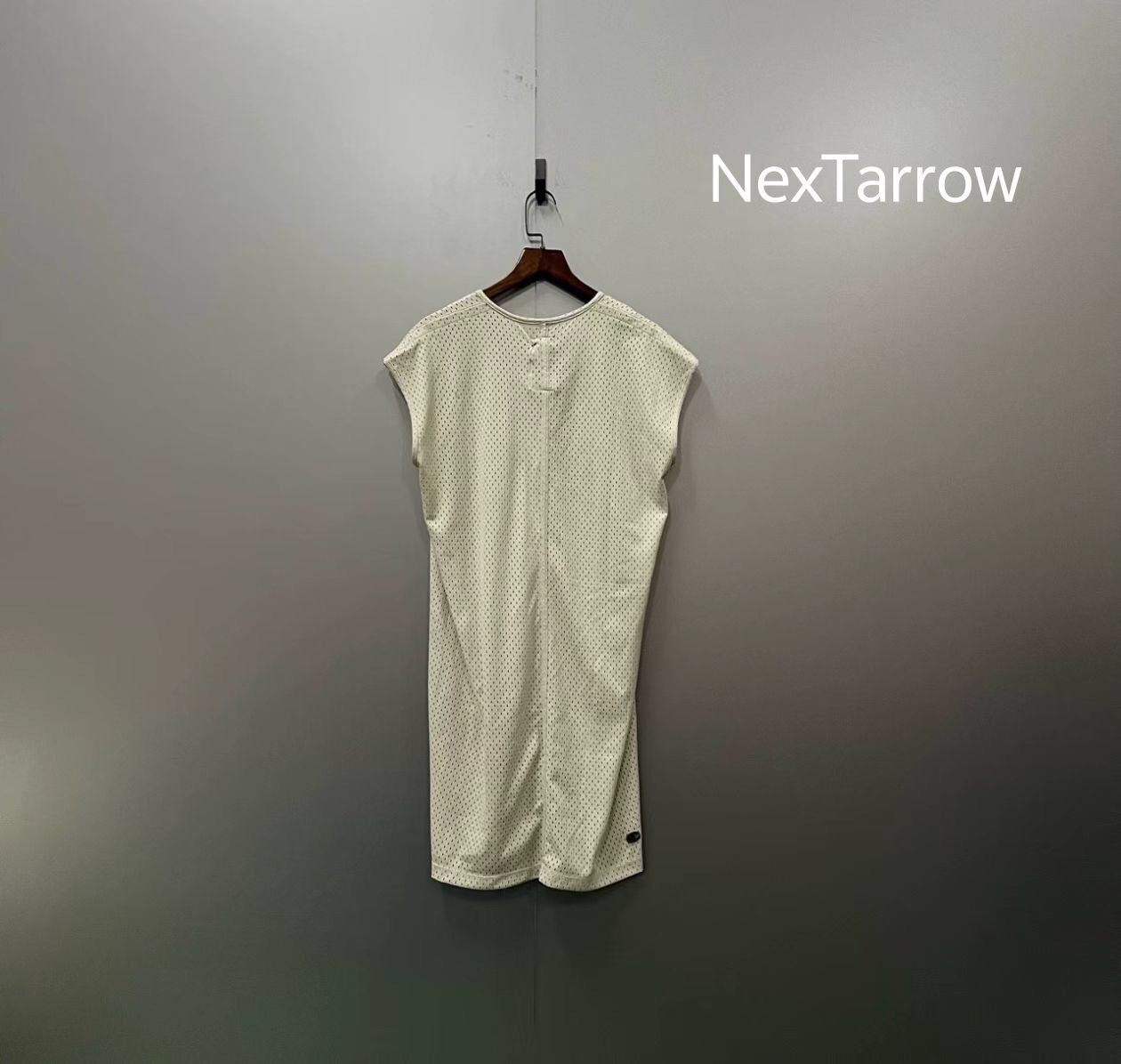 Rick Owens RO × Champion Co branded Khaki Mesh Tank Top ves-