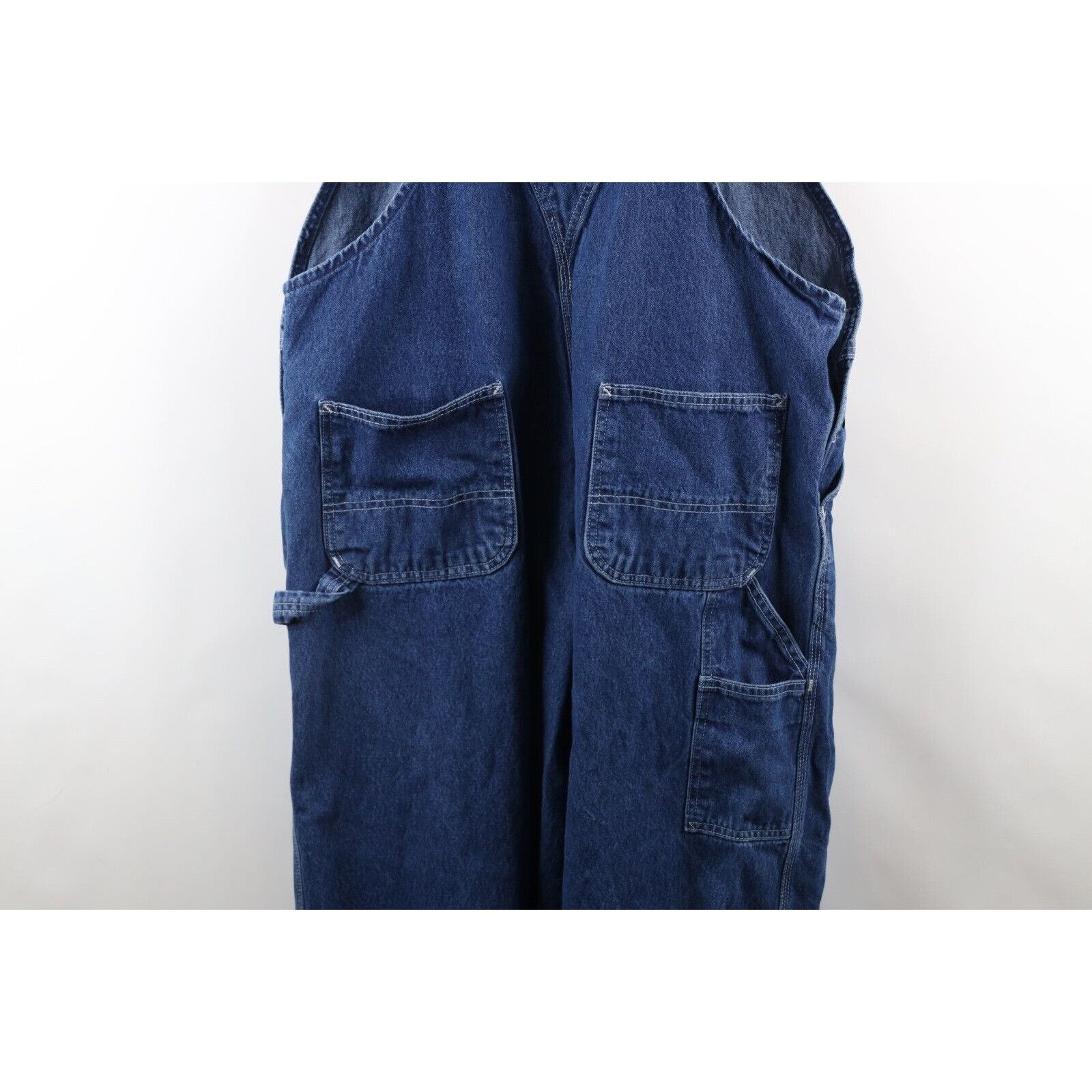 Carhartt × Vintage Vintage 90s Carhartt Distressed Spell Out Denim Overalls Size US 42 / EU 58 - 15 Thumbnail