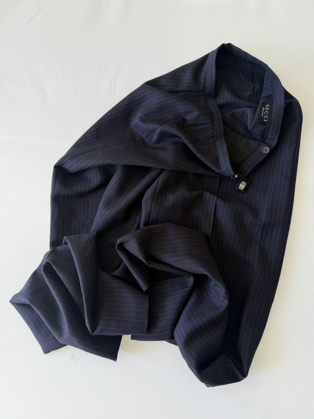 Gucci Gucci by Tom Ford Fall/Winter 1997 Pinstripe Blazer & Pants Size XS / US 0-2 / IT 36-38 - 12 Thumbnail