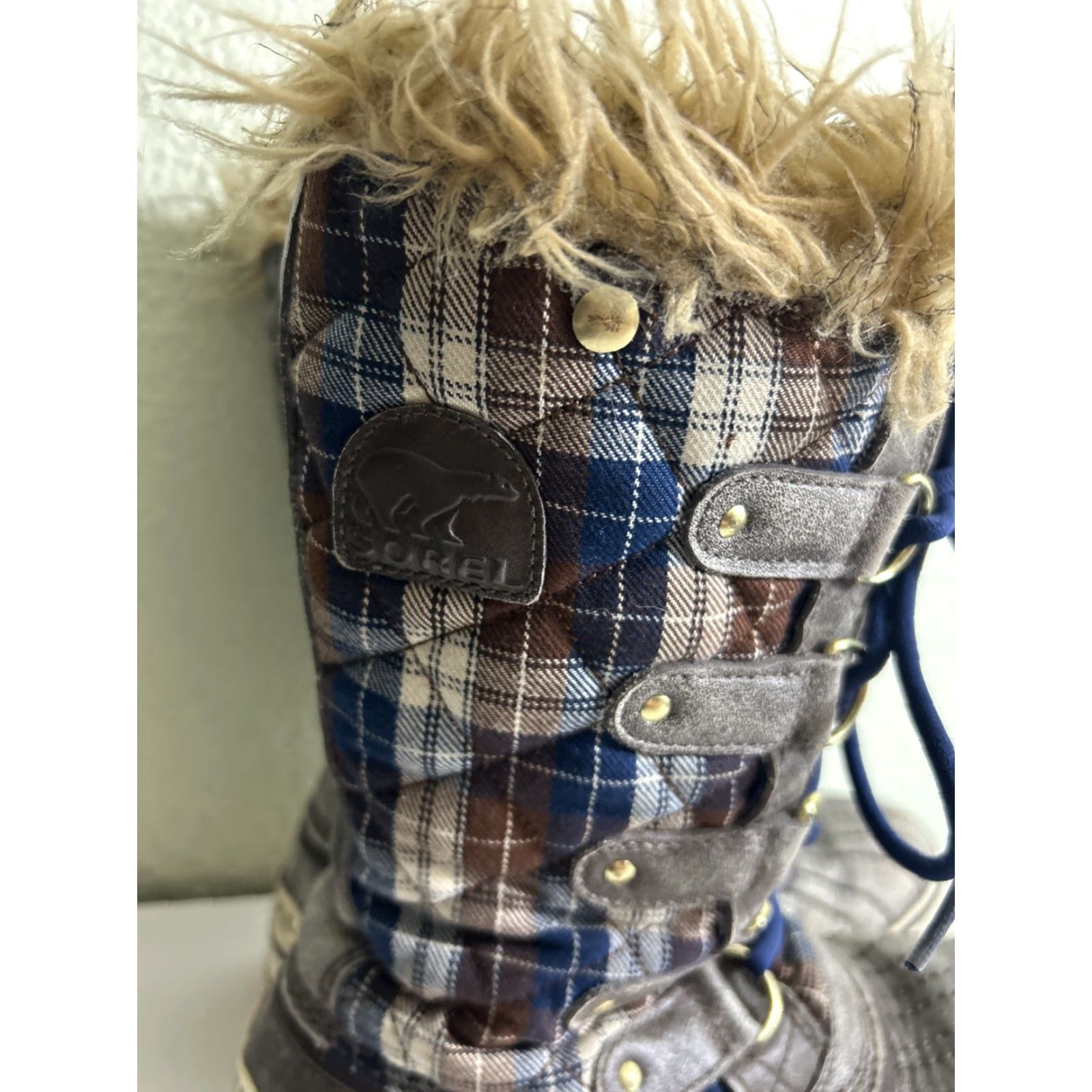SOREL Sorel Tofino Boot Women Brown Gray Blue Waterproof Insulated Winter Sz 7 Size US 7 / IT 37 - 5 Thumbnail